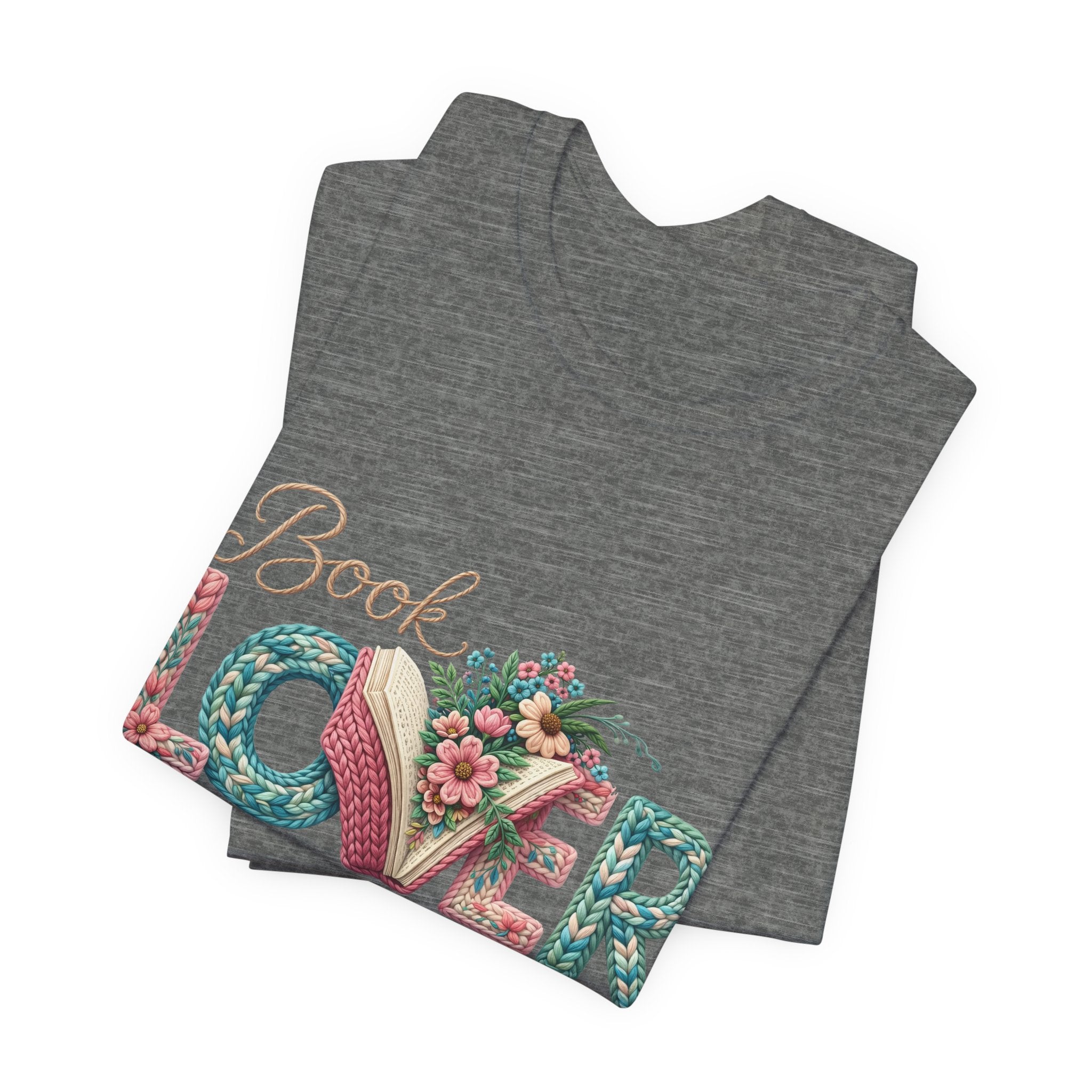 Faux Book Lover Tee — Faux. Floral 'Book Lover' Graphic T-Shirt