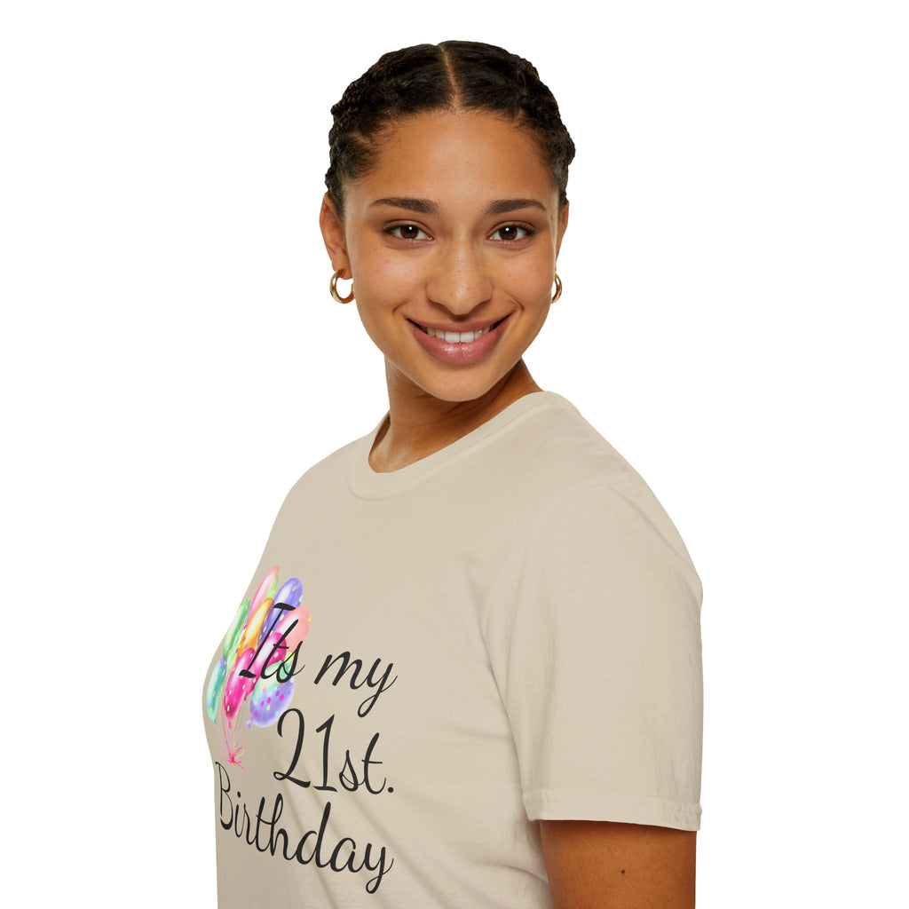 Birthday Balloons T-Shirt — "It's My" Celebration Tee