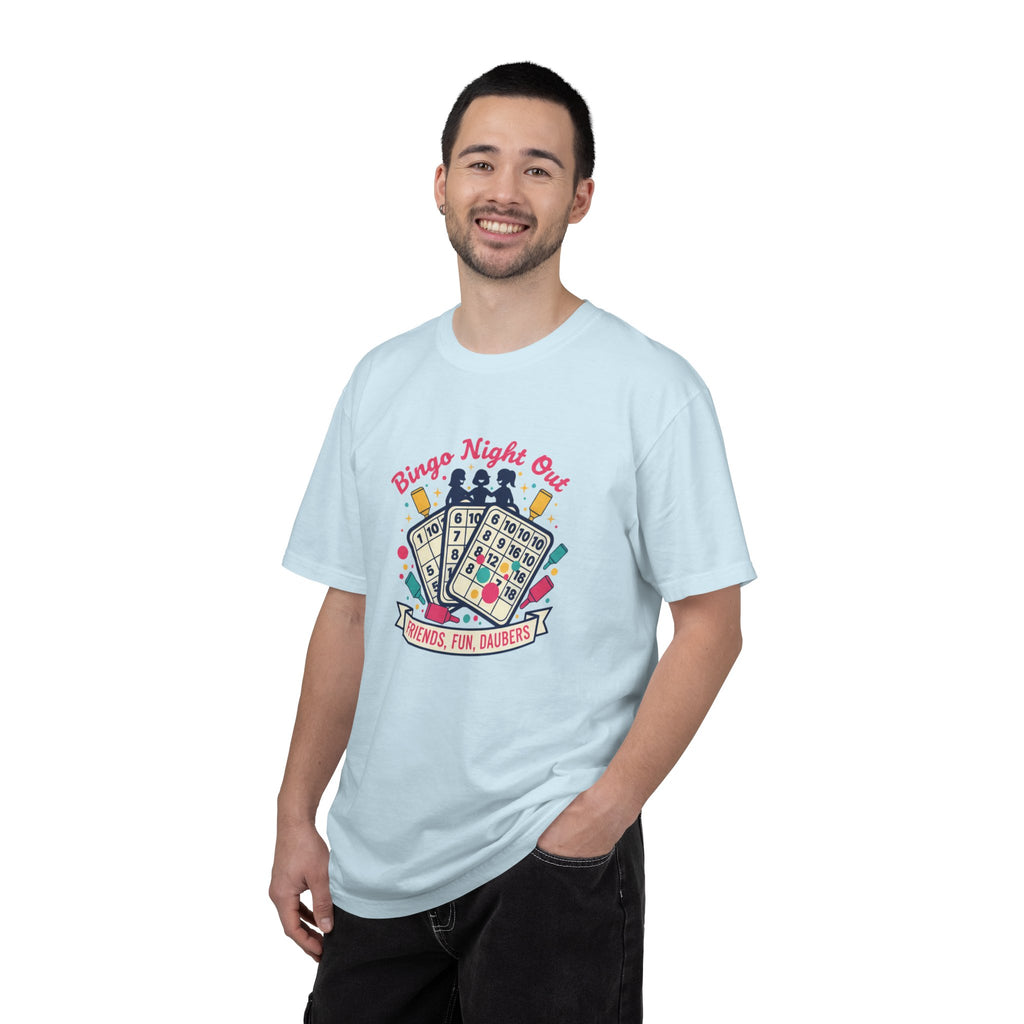 Bingo Night Out T-Shirt — Friends, Fun, Daubers Retro Game Night Tee