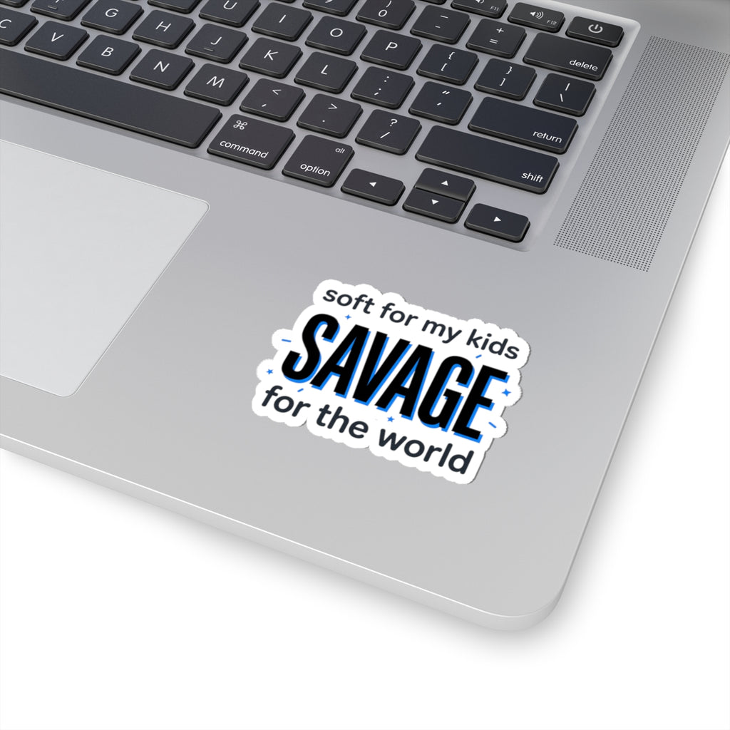 Savage Mom Sticker | Minimal Typographic Mother’s Day, Mama Identity