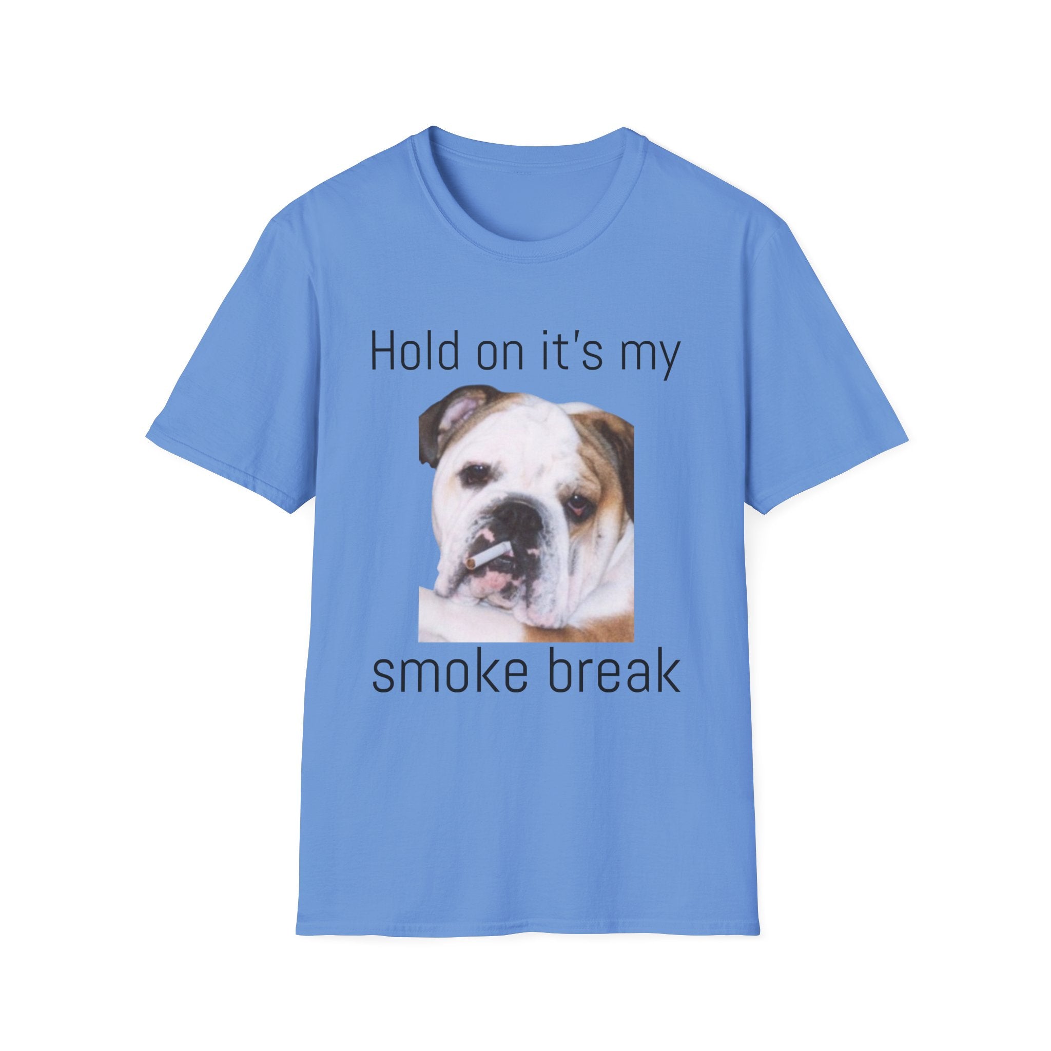 Funny Smoking Bulldog T-Shirt — Humorous Bulldog Graphic Tee