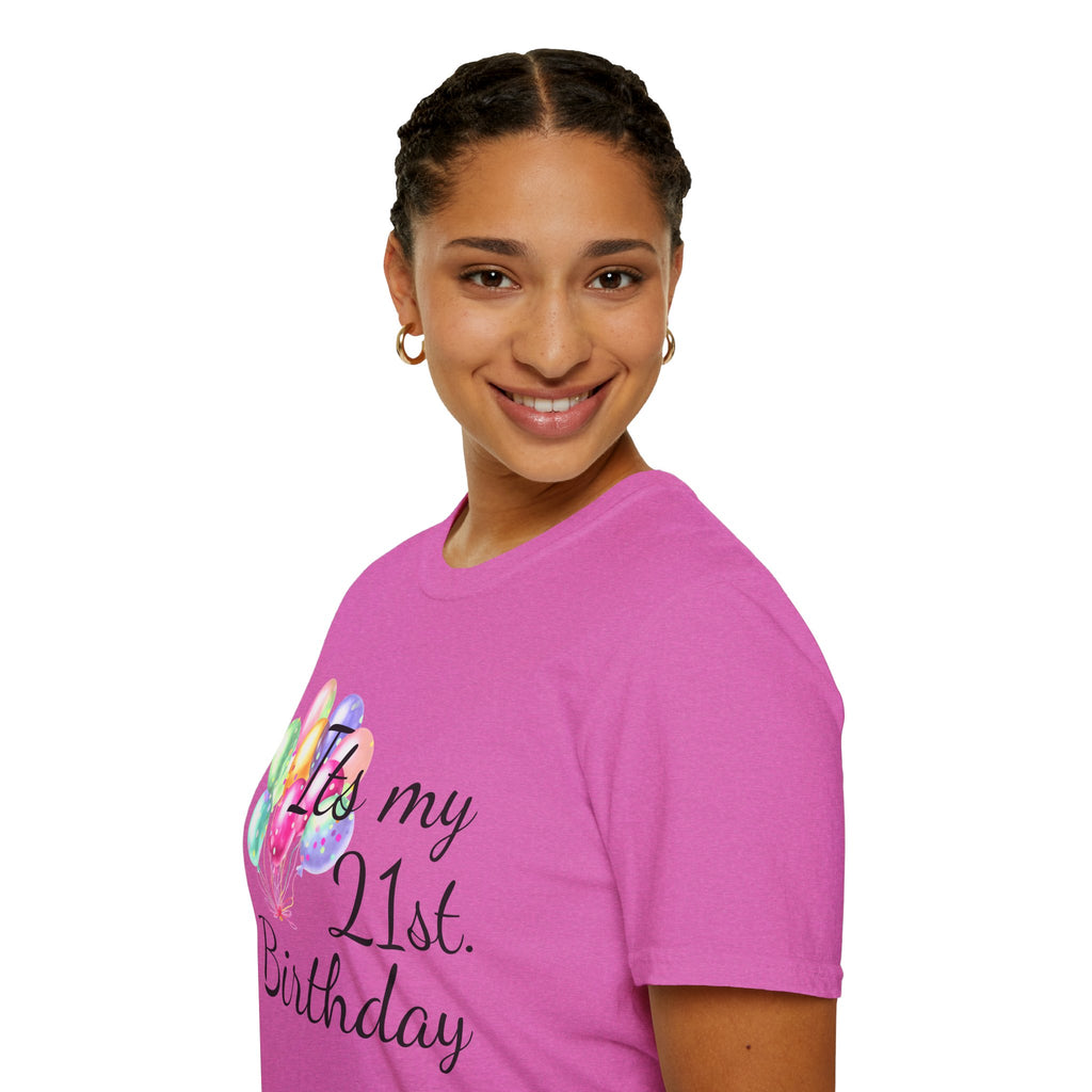 Birthday Balloons T-Shirt — "It's My" Celebration Tee