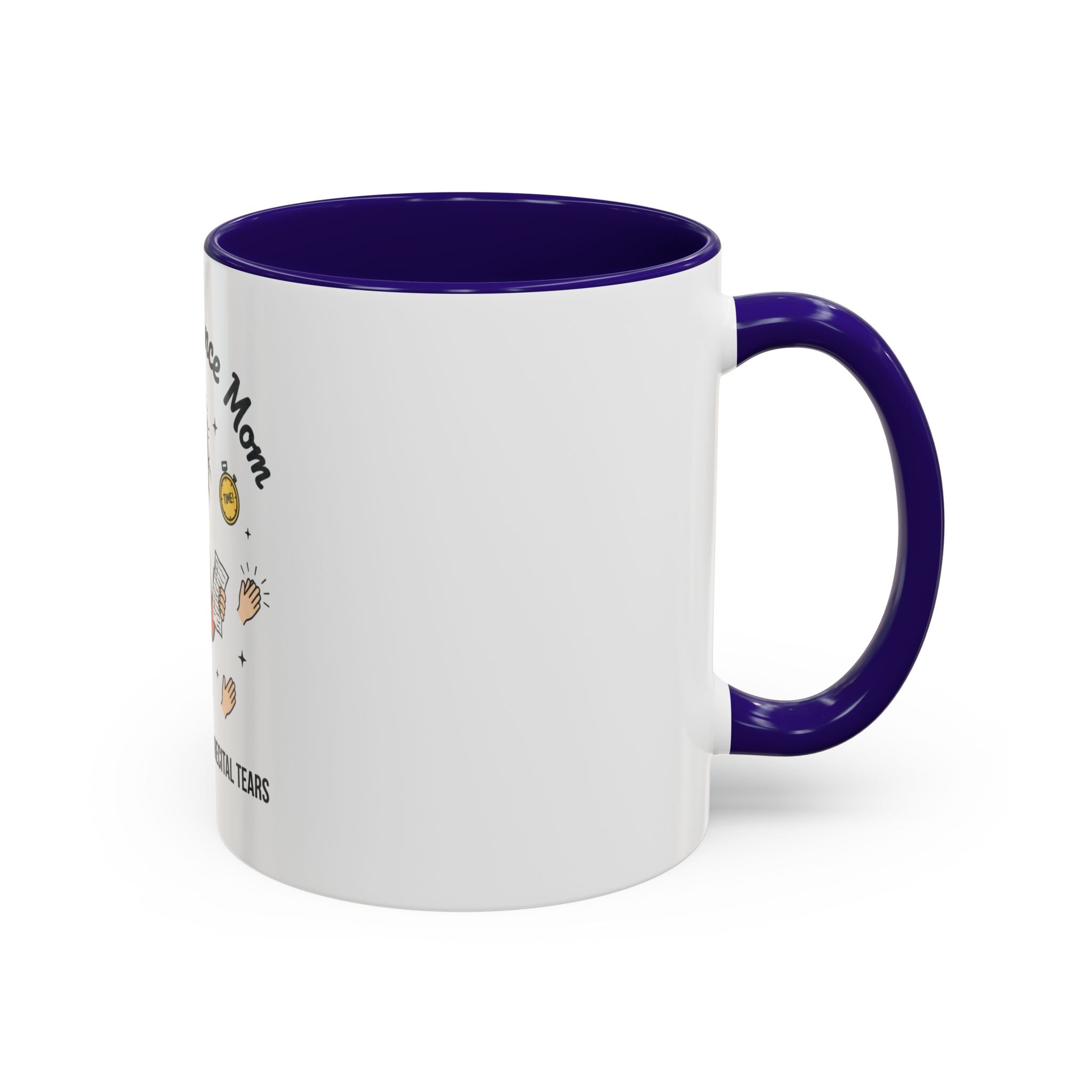 Frazzled Dance Mom Mug — "Powered by Coffee and Recital Tears" (11oz/15oz)