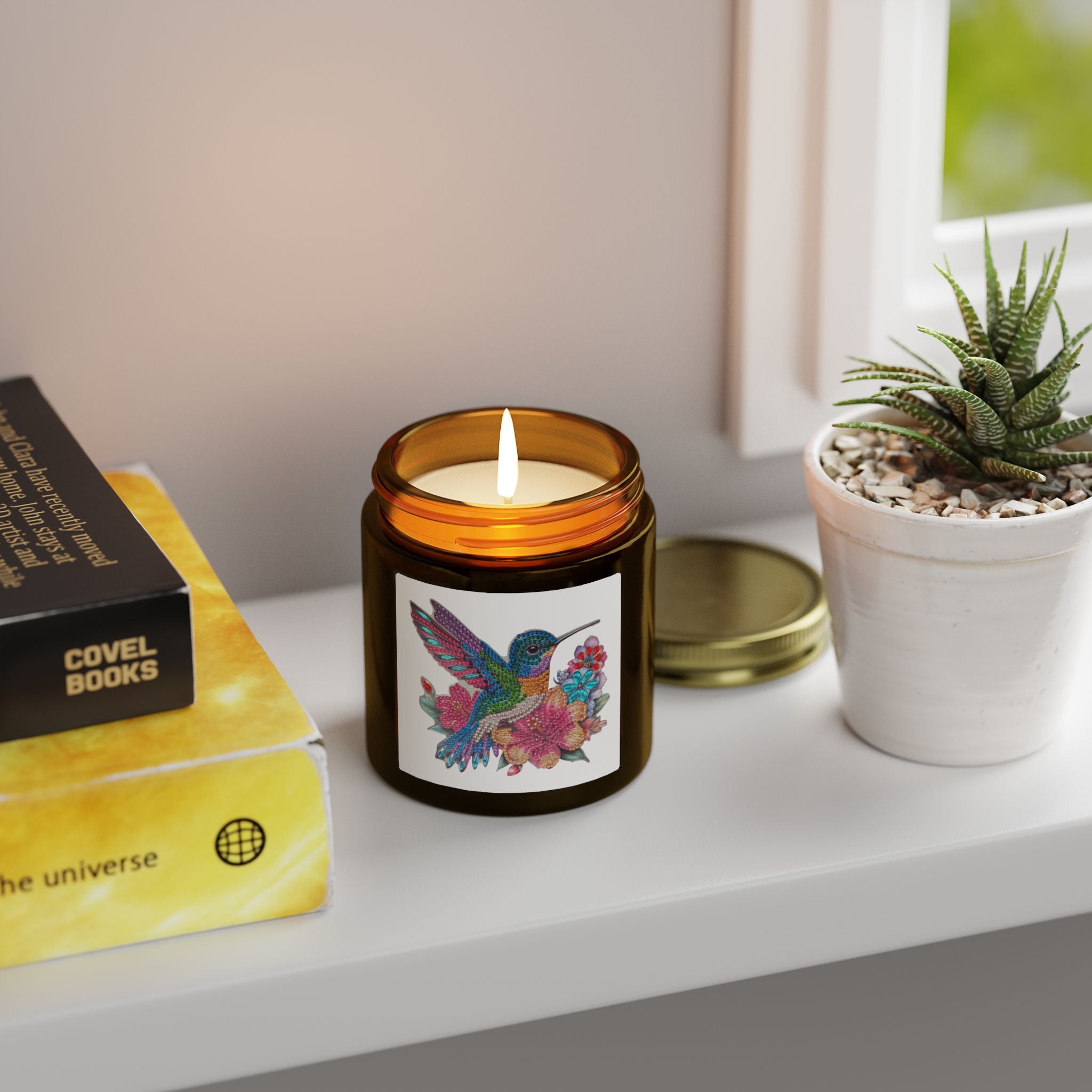 Hummingbird Coconut Apricot Scented Candle — 4oz/9oz Jar