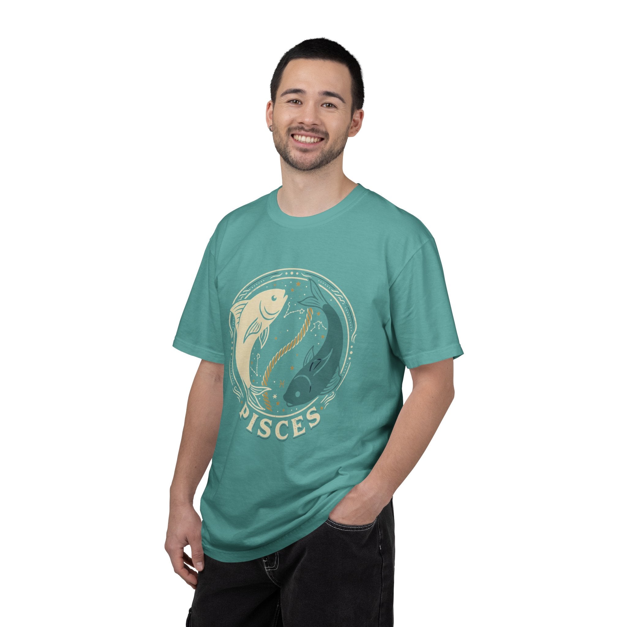 Pisces Zodiac T-Shirt — Yin Yang Fish Astrological Tee