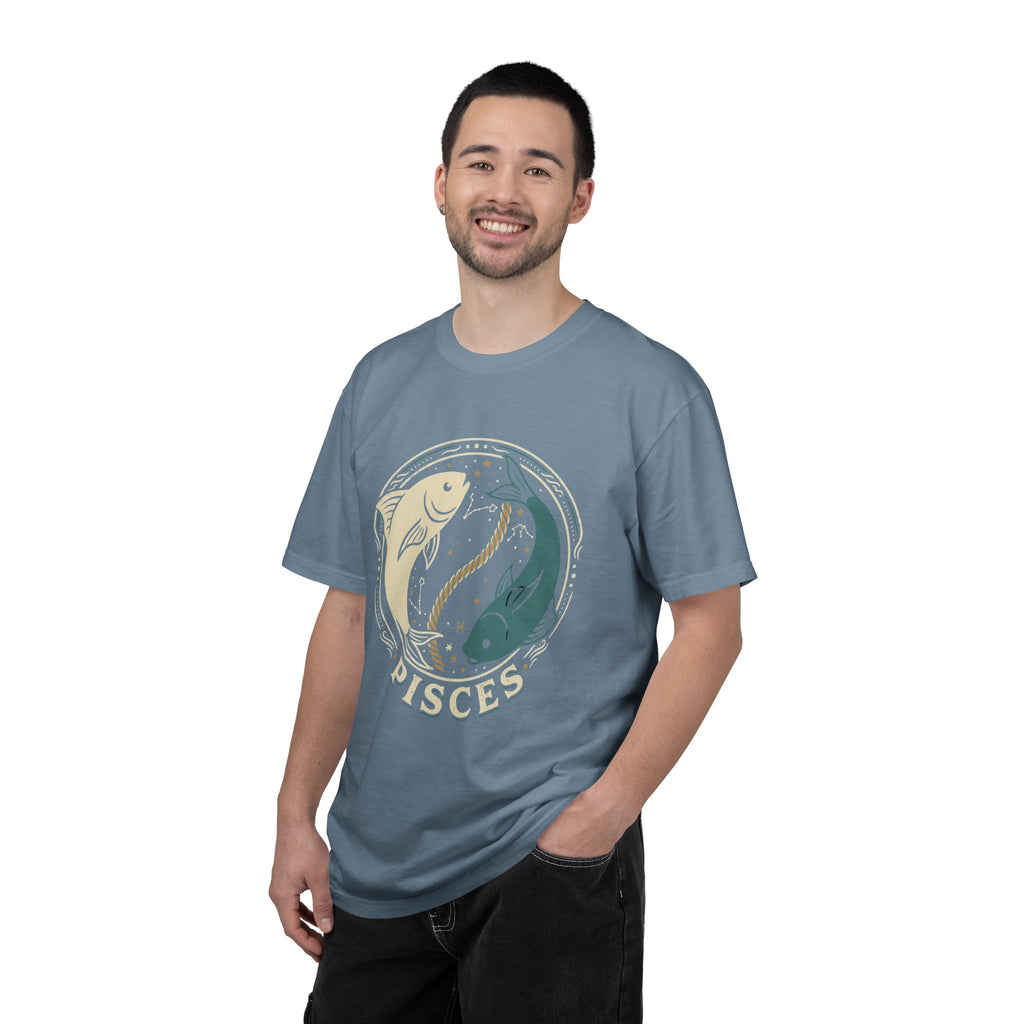 Pisces Zodiac T-Shirt — Yin Yang Fish Astrological Tee