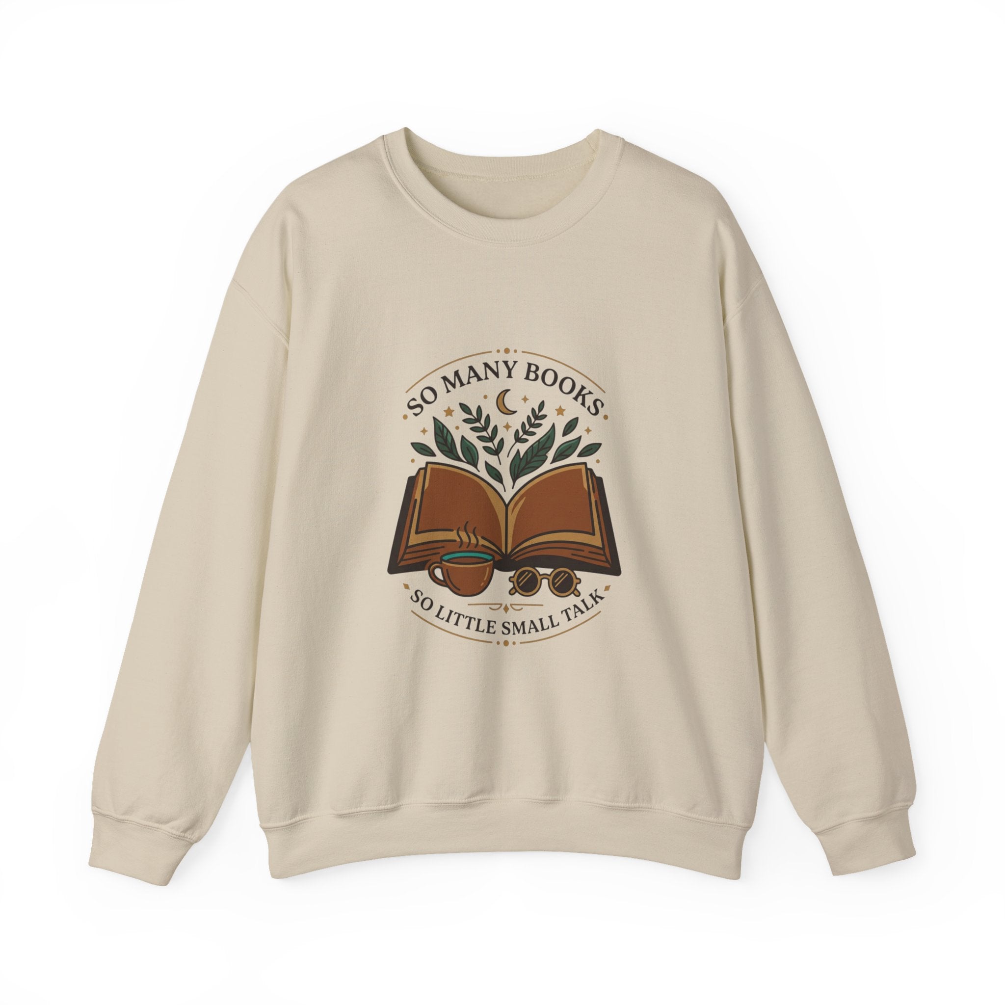 So Many Books Reading Sweatshirt | Book Lover, Cozy Reader