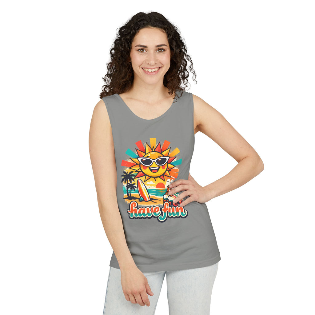 Have Fun Beach Tank Top — Retro Sunglasses Sun Surf Summer Graphic Tank