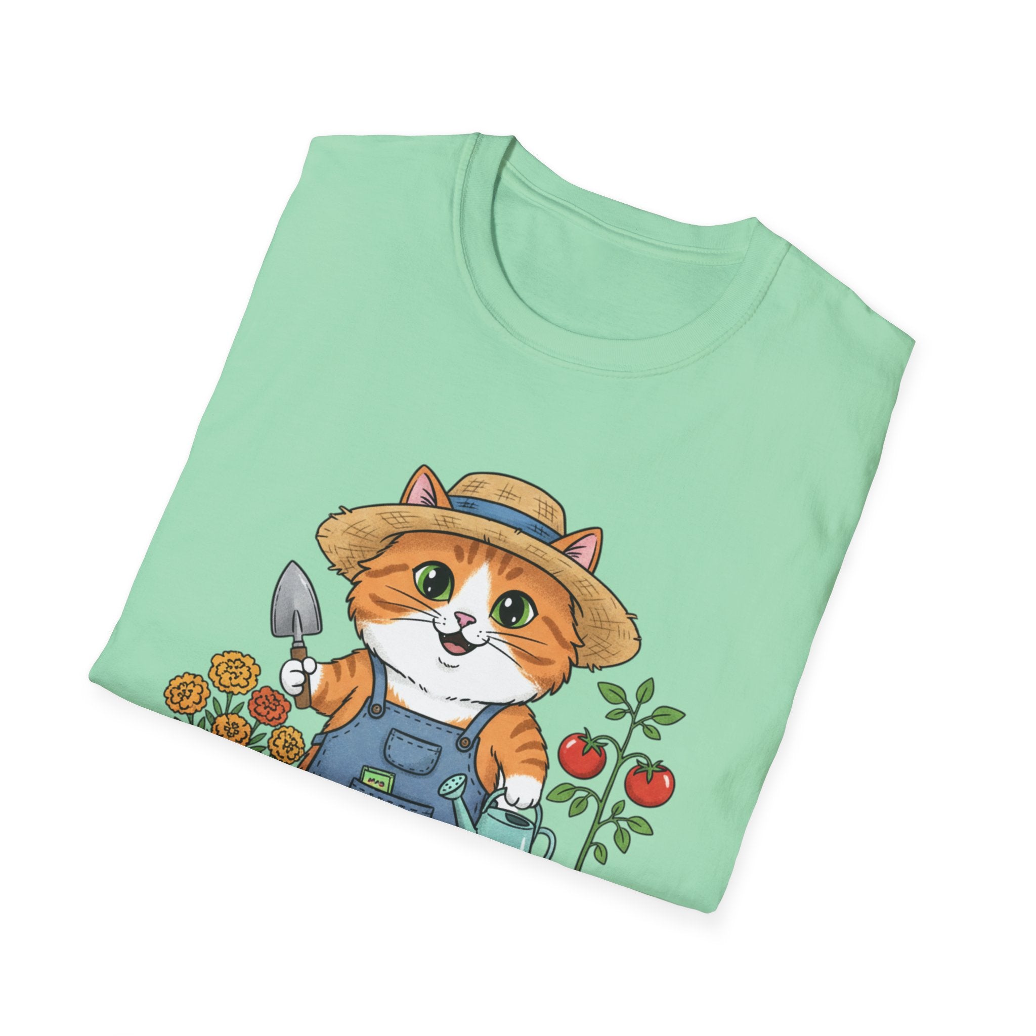 Funny Cat Gardening T-Shirt