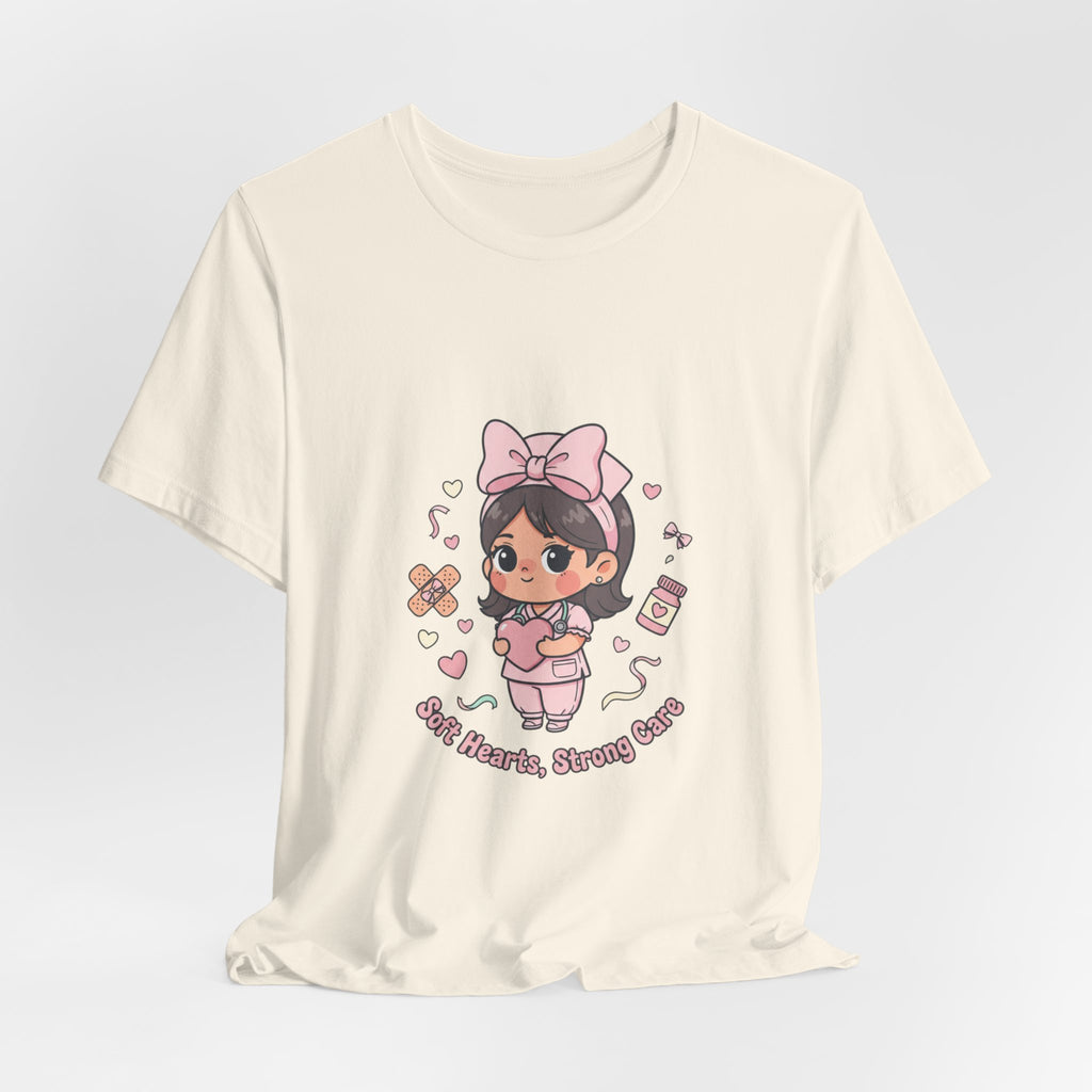 Cute Nurse Graphic Tee | Coquette medical pastel kawaii nurse merch