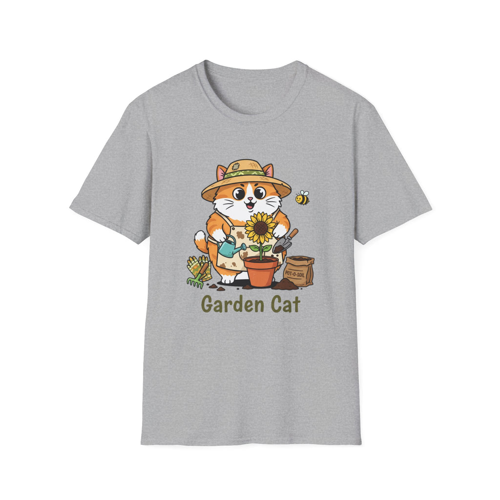 Garden Cat T-Shirt — Cute Gardener Cat Graphic Tee