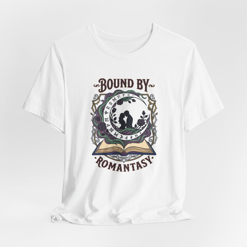 Bound by Romantasy Tee | romantasy reader, enchanted gothic book lover