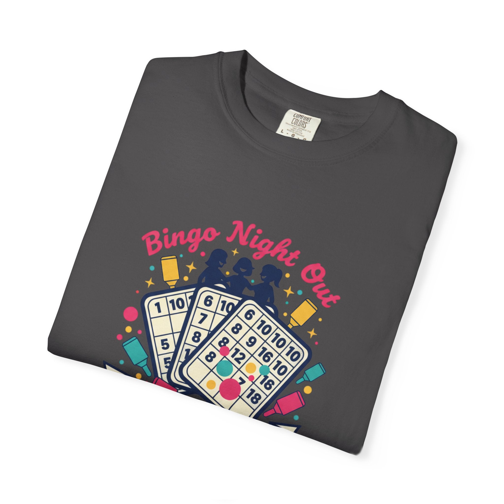 Bingo Night Out T-Shirt — Friends, Fun, Daubers Retro Game Night Tee