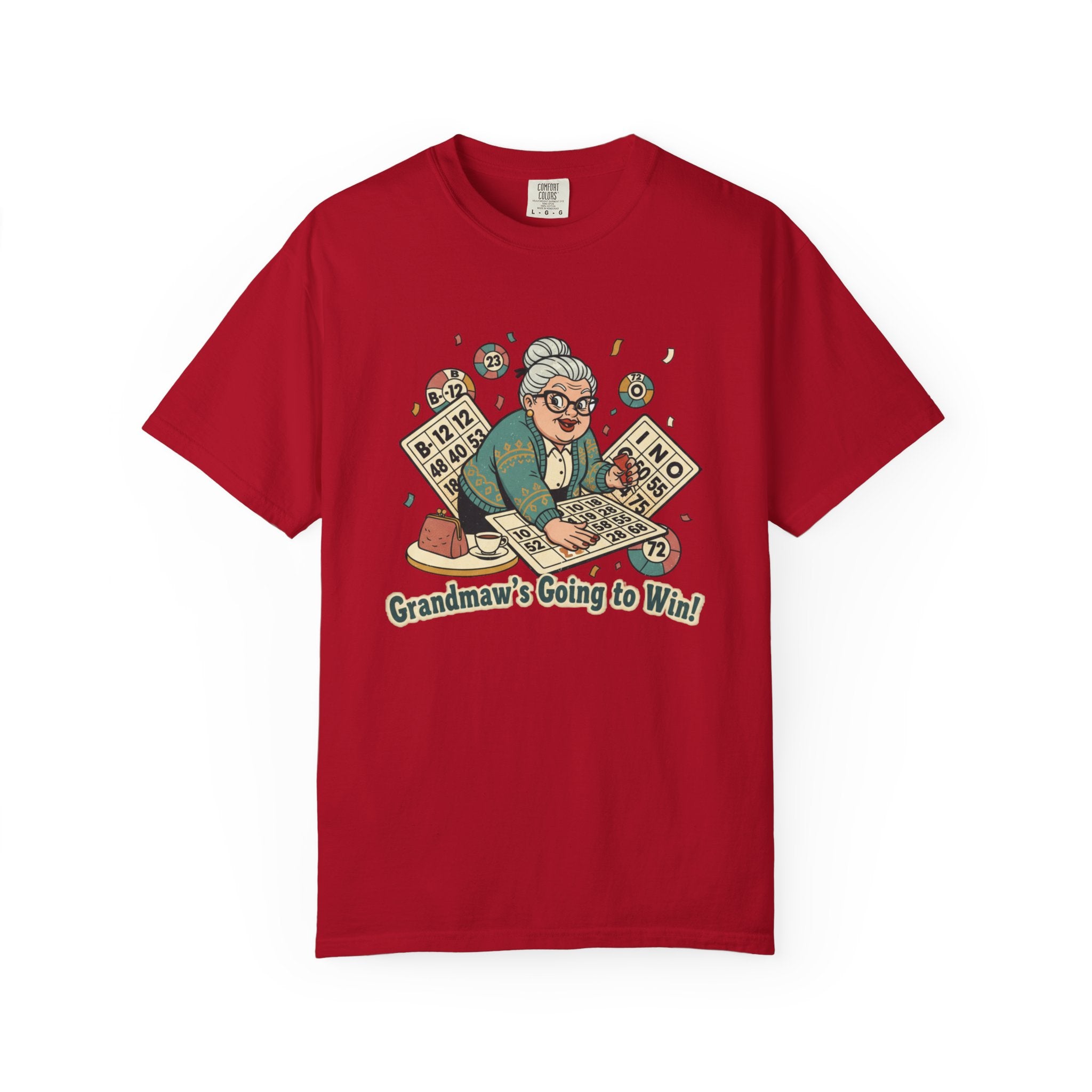 Grandmaw Playing Bingo T-Shirt — Funny Bingo Grandma Tee