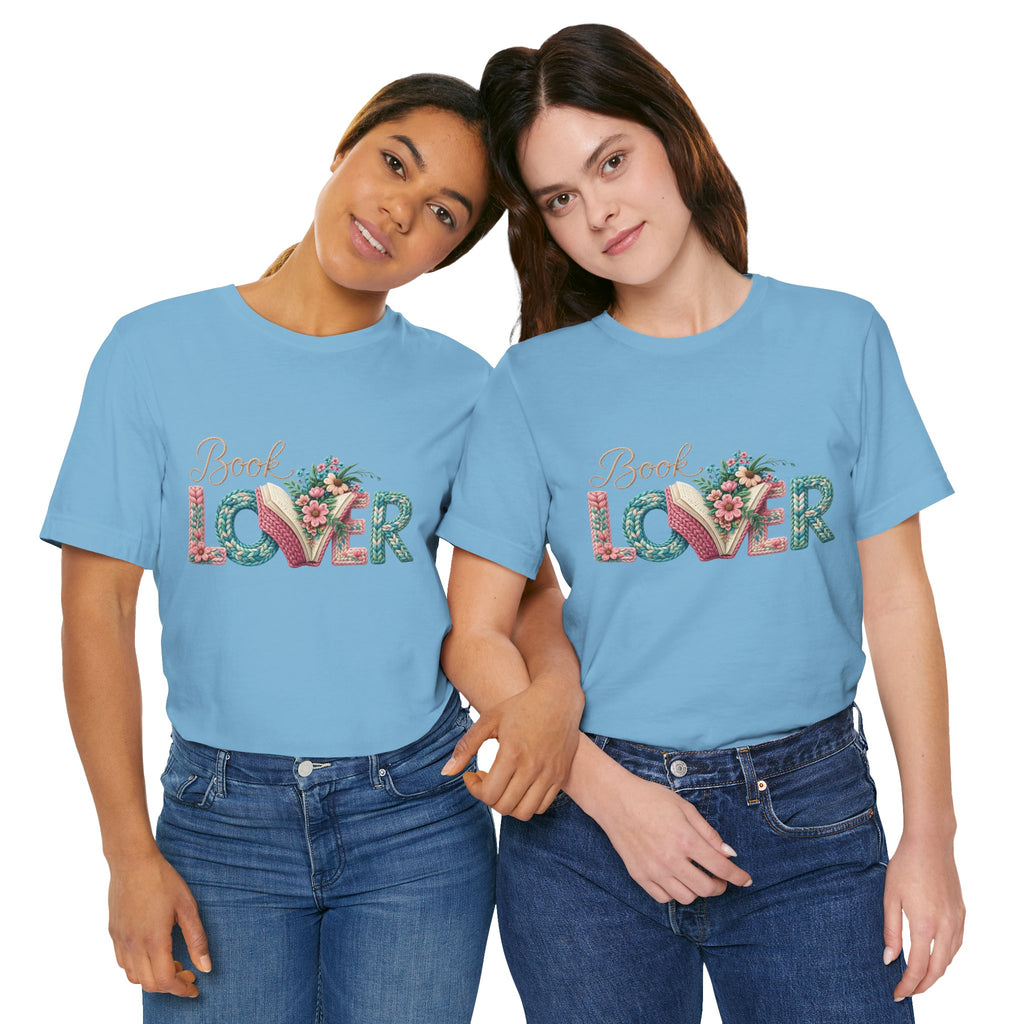 Faux Book Lover Tee — Faux. Floral 'Book Lover' Graphic T-Shirt