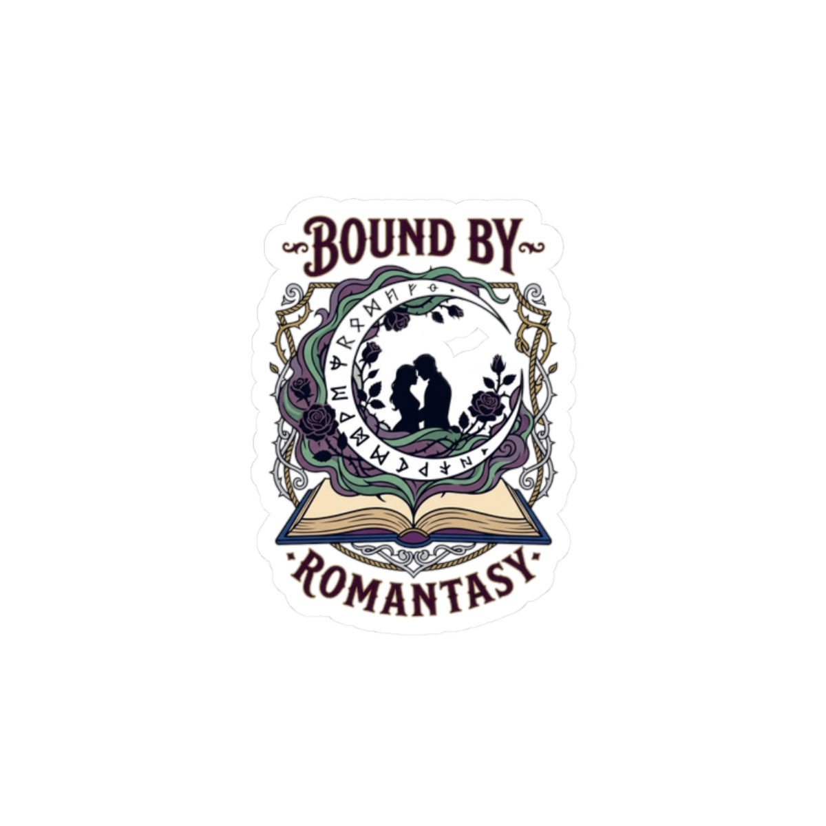Bound by Romantasy Kiss-Cut Stickers | romantasy, book lover