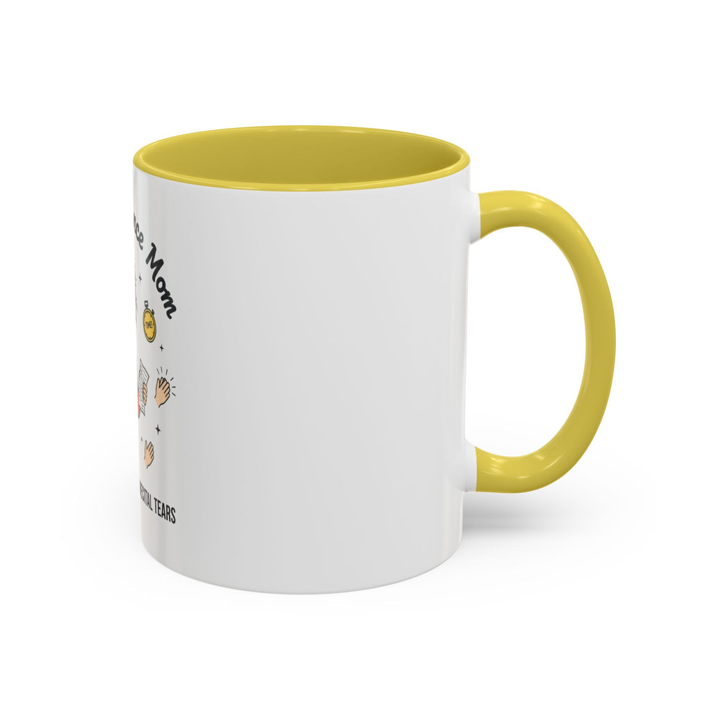 Frazzled Dance Mom Mug — "Powered by Coffee and Recital Tears" (11oz/15oz)