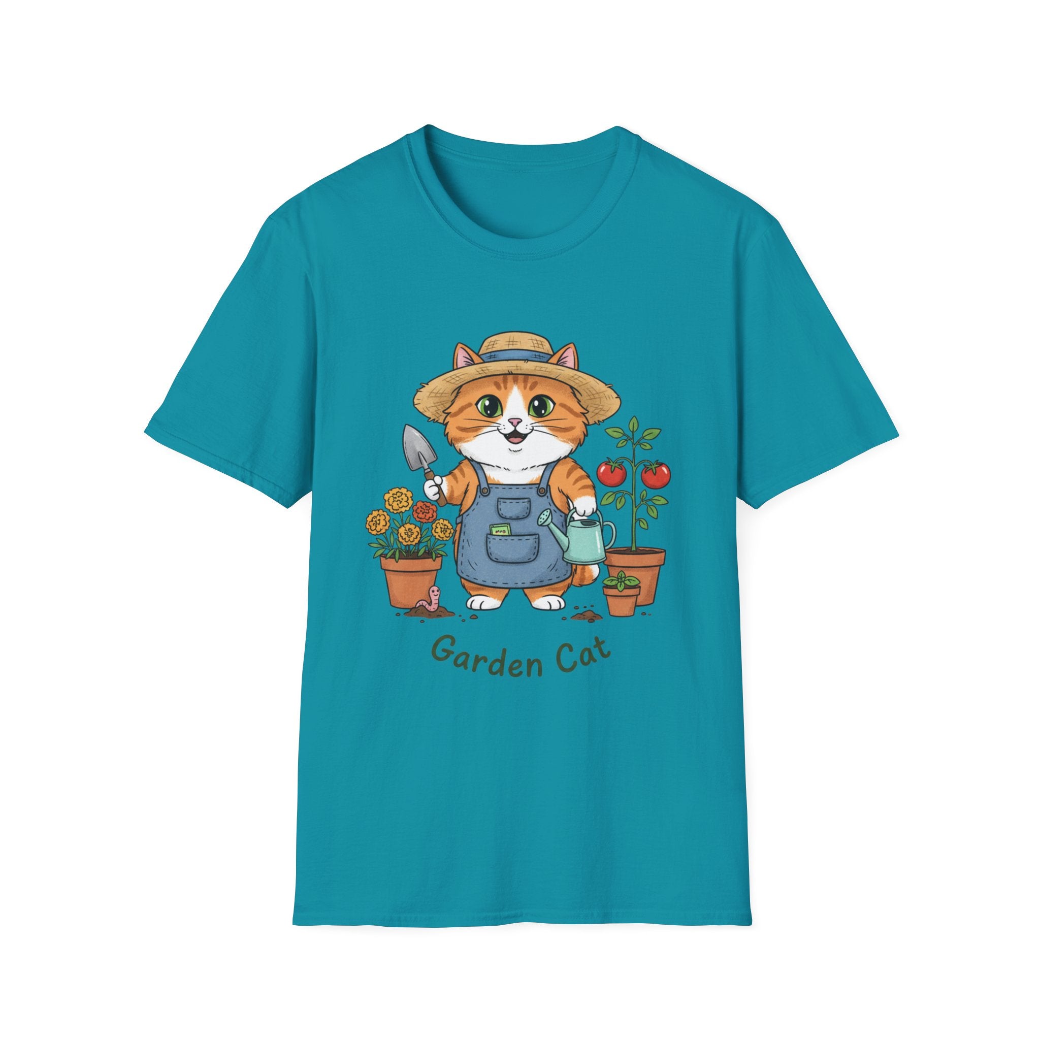 Funny Cat Gardening T-Shirt