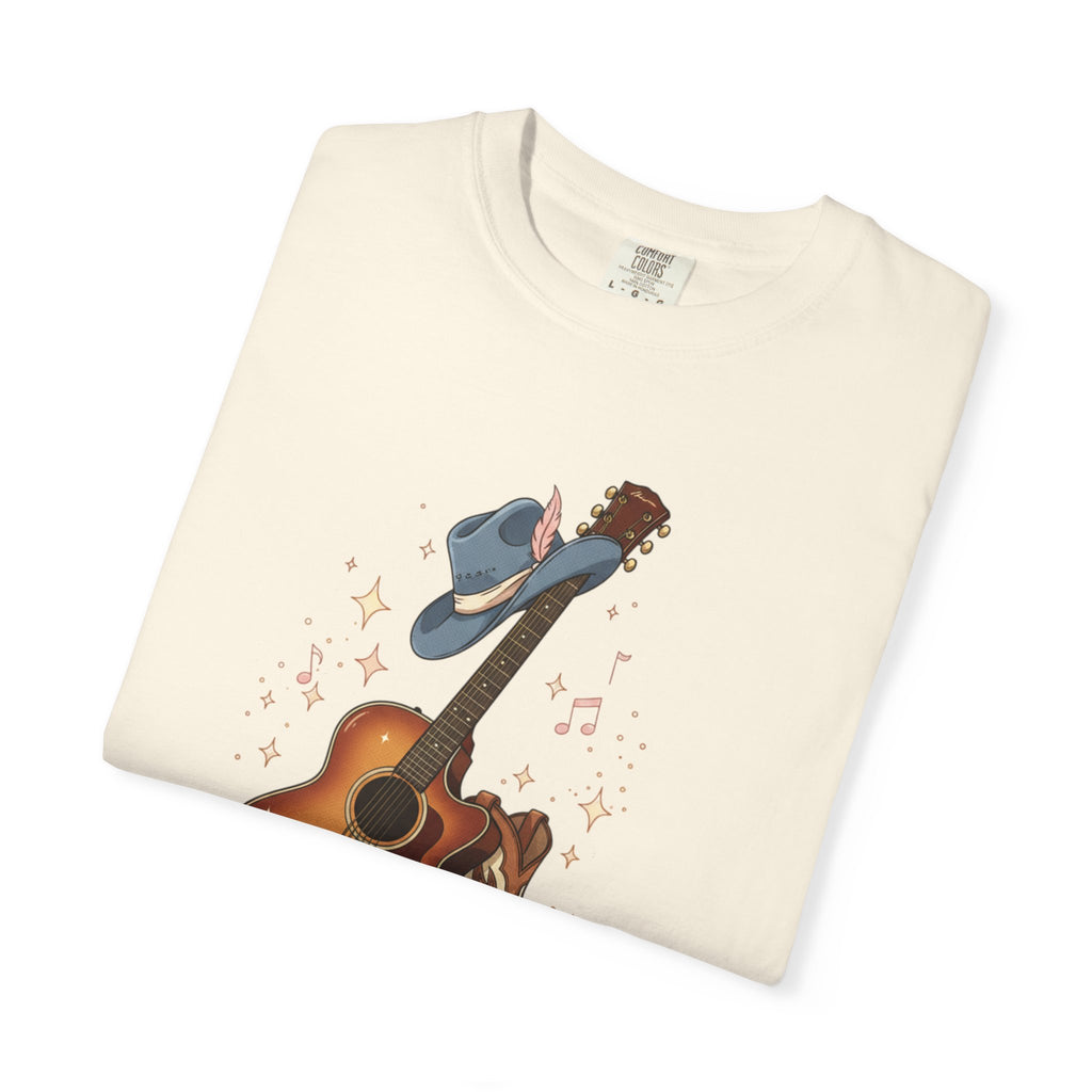 Country Music Guitar T-Shirt — "Country Is My Heaven" Graphic Tee