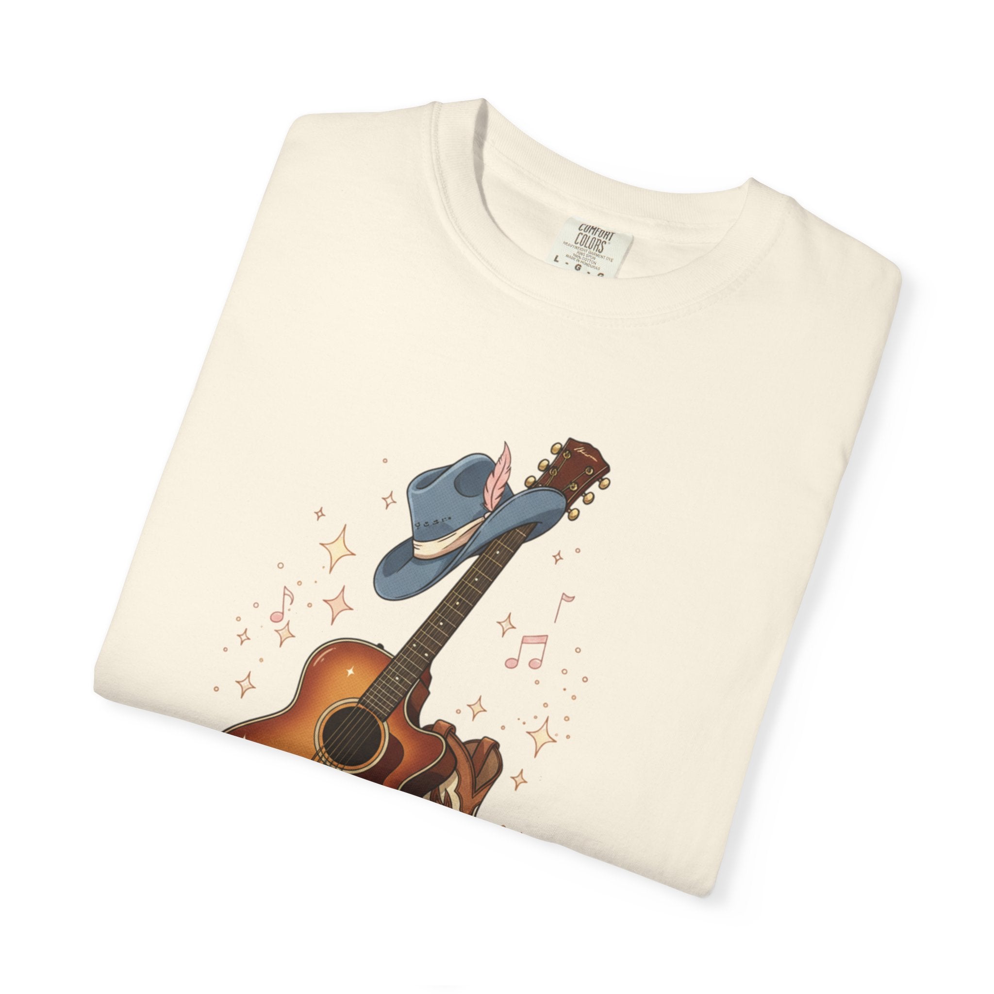 Country Music Guitar T-Shirt — "Country Is My Heaven" Graphic Tee