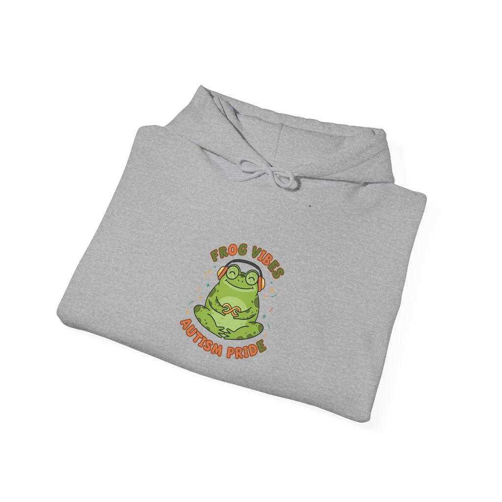 Frog Vibes Autism Pride Hoodie | neurodiversity pride, frog meme design