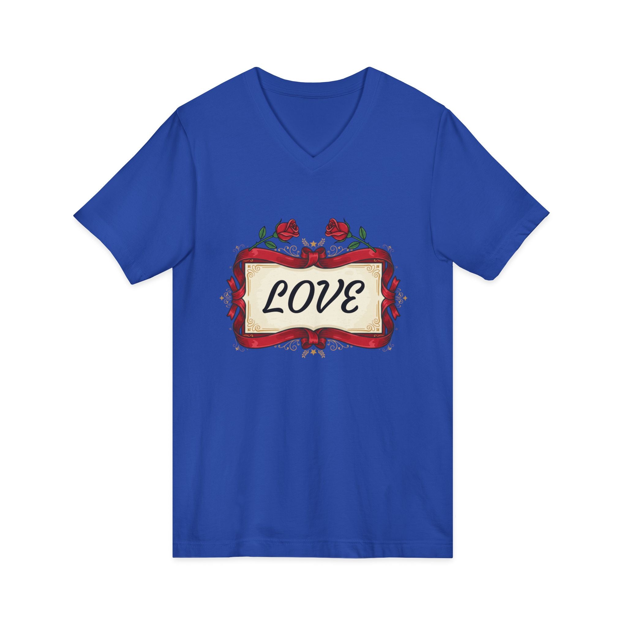 Love Red Roses V-Neck Tee