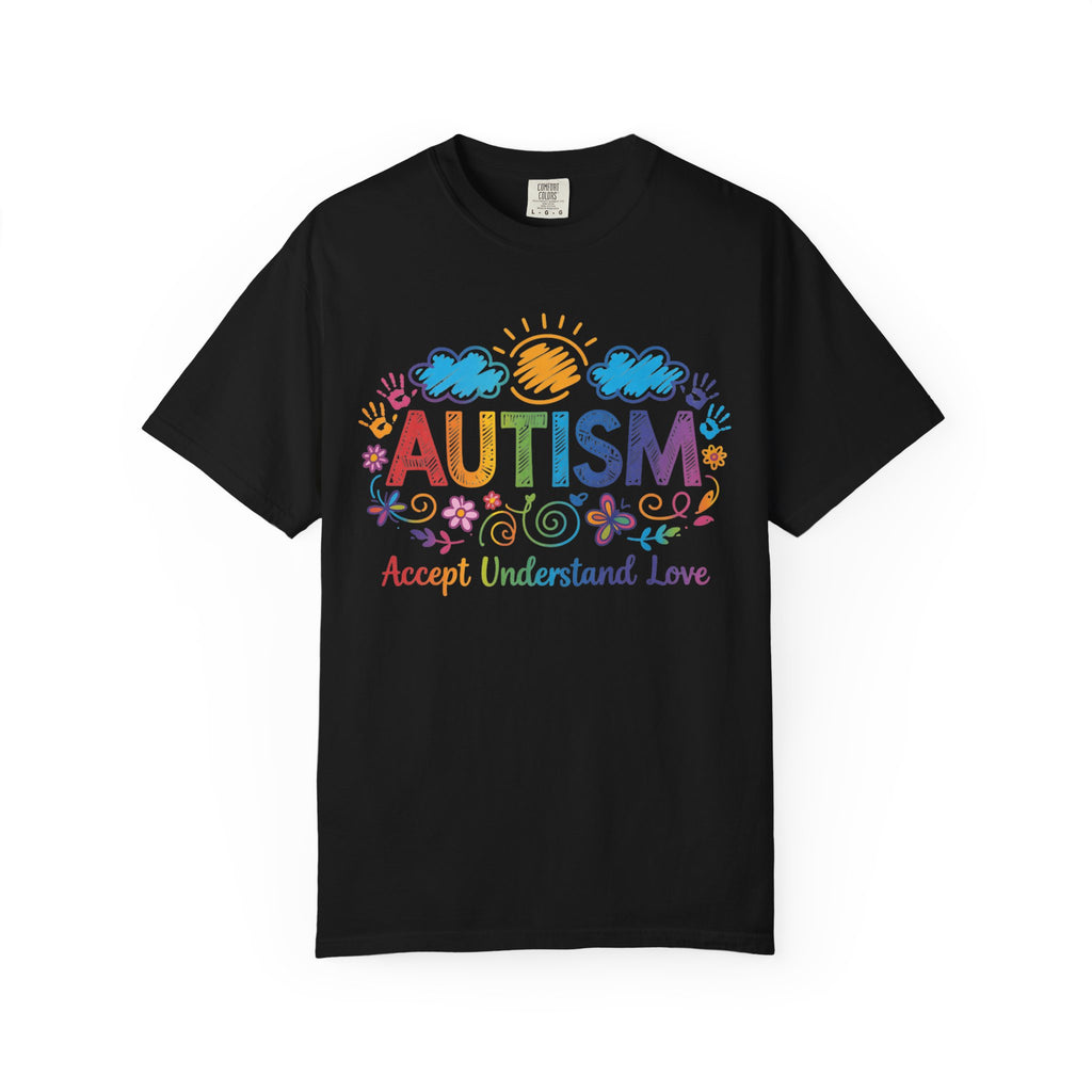 Autism Awareness T-Shirt — "Accept Understand Love" Colorful Support Tee