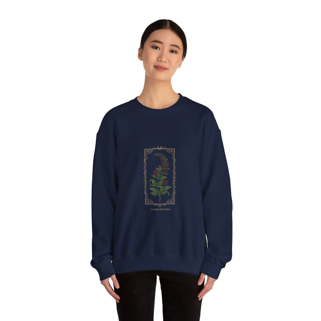 Nightshade Botanical Crewneck Sweatshirt | dark botanical, gothic floral