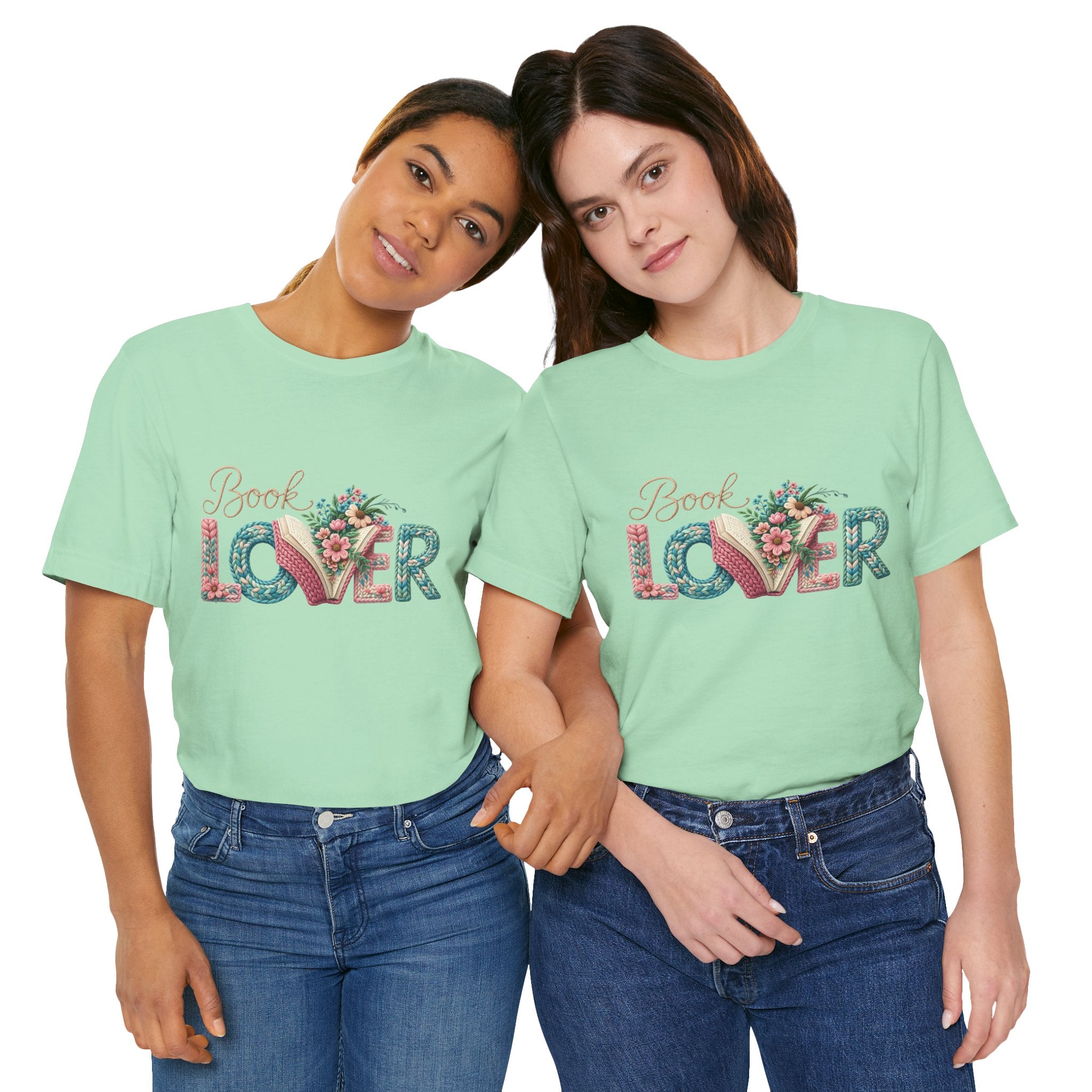 Faux Book Lover Tee — Faux. Floral 'Book Lover' Graphic T-Shirt