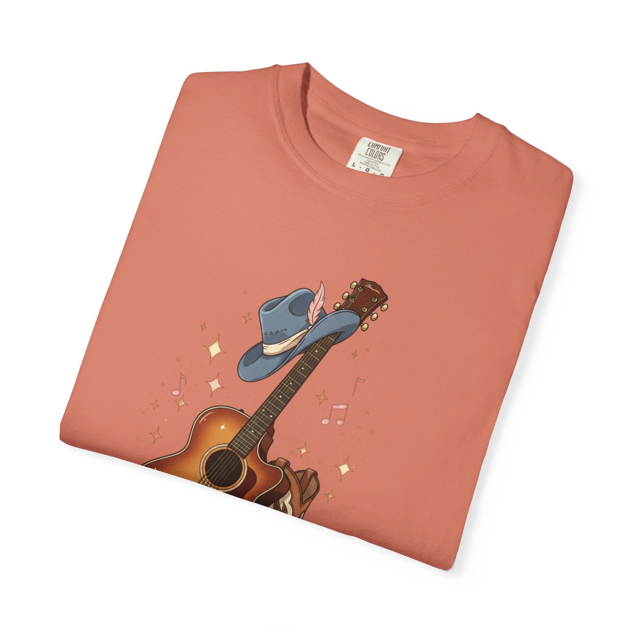 Country Music Guitar T-Shirt — "Country Is My Heaven" Graphic Tee