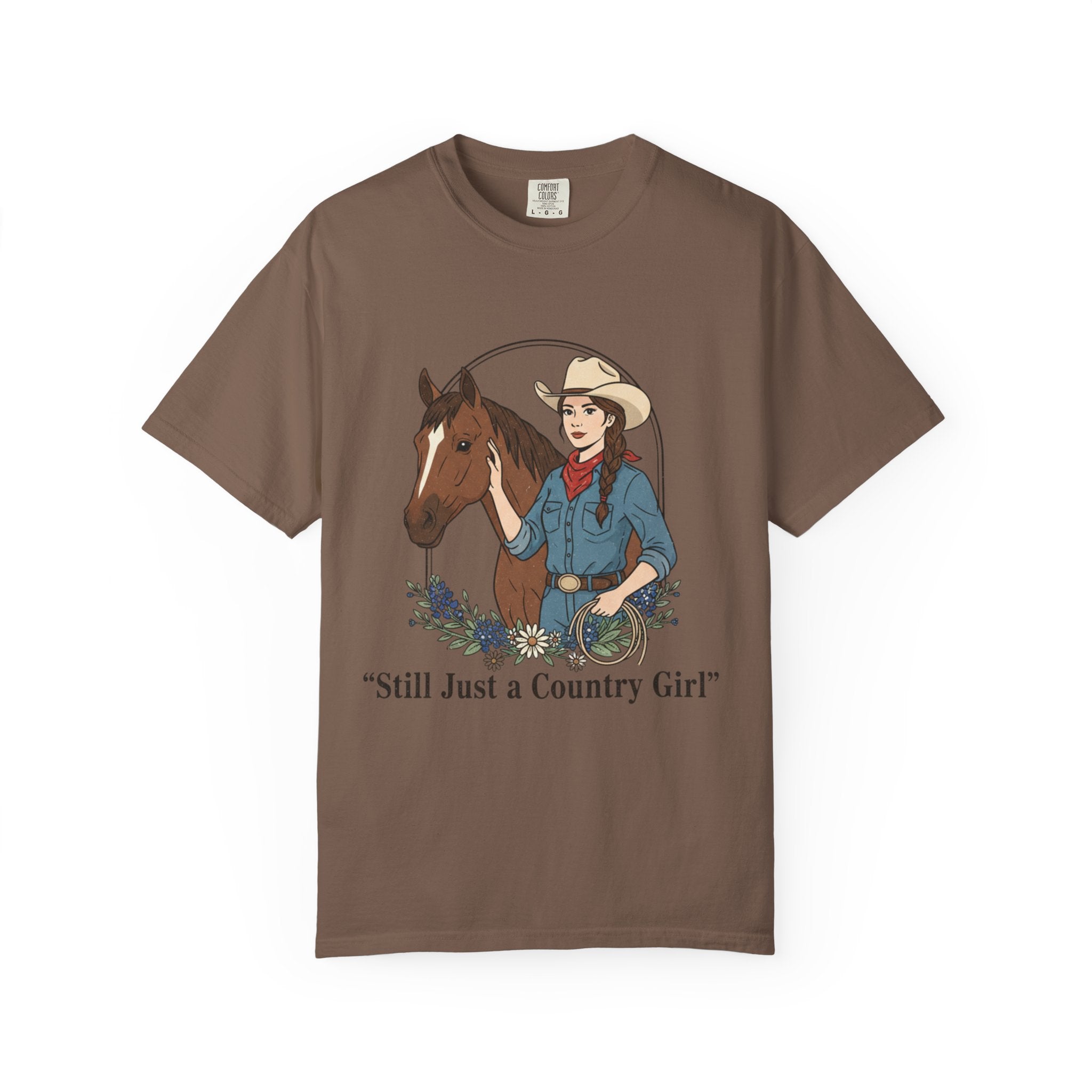 Still Just a Country Girl T-Shirt — Cowboy Cowgirl Horse Graphic Tee