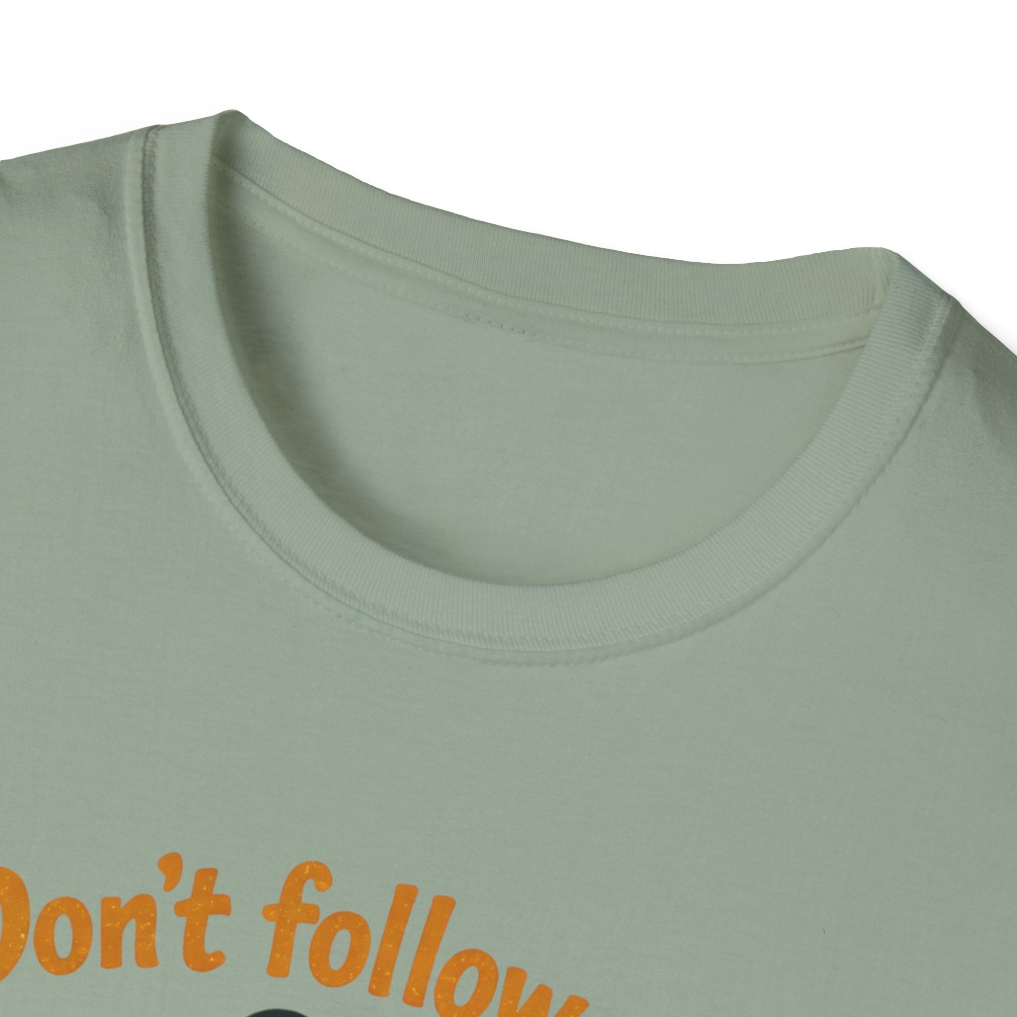 Frog on Bike T-Shirt — “Don't follow me, I have no idea where I'm going” Graphic Tee
