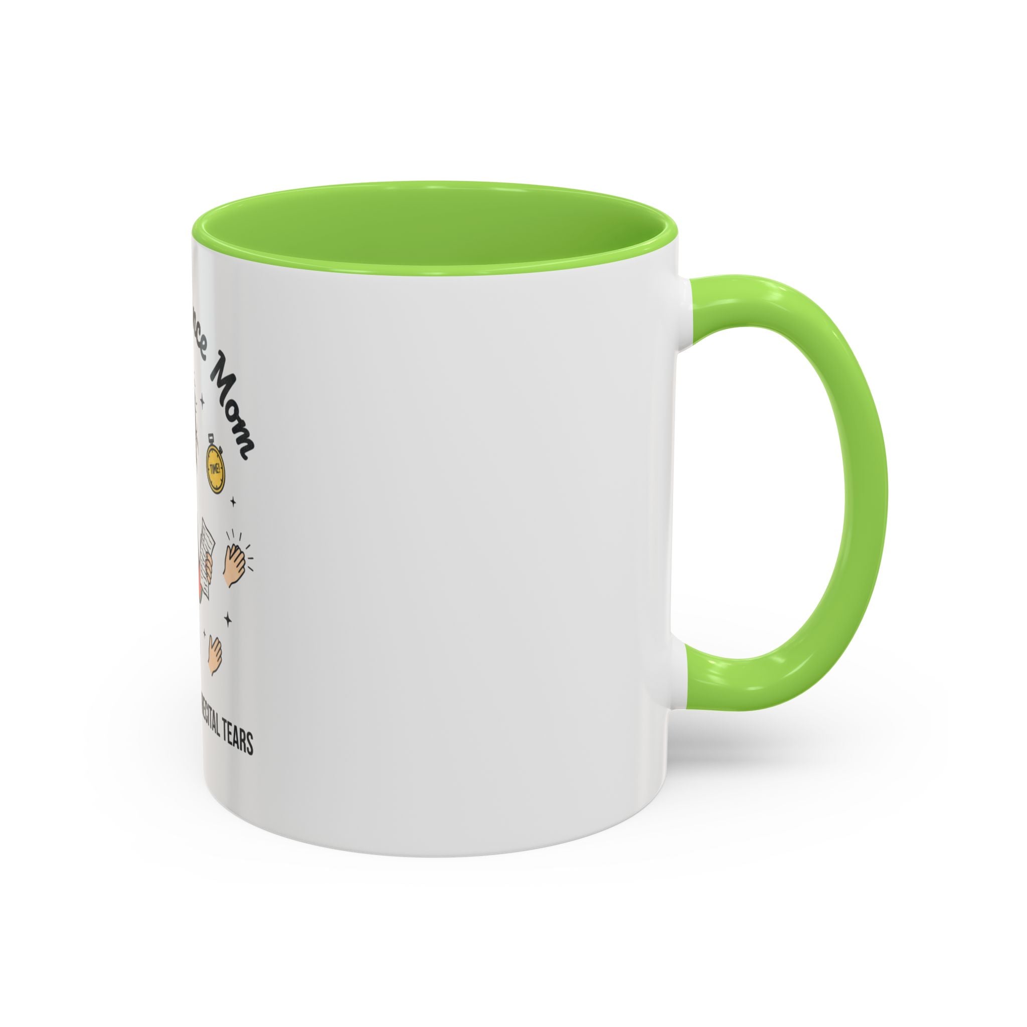 Frazzled Dance Mom Mug — "Powered by Coffee and Recital Tears" (11oz/15oz)