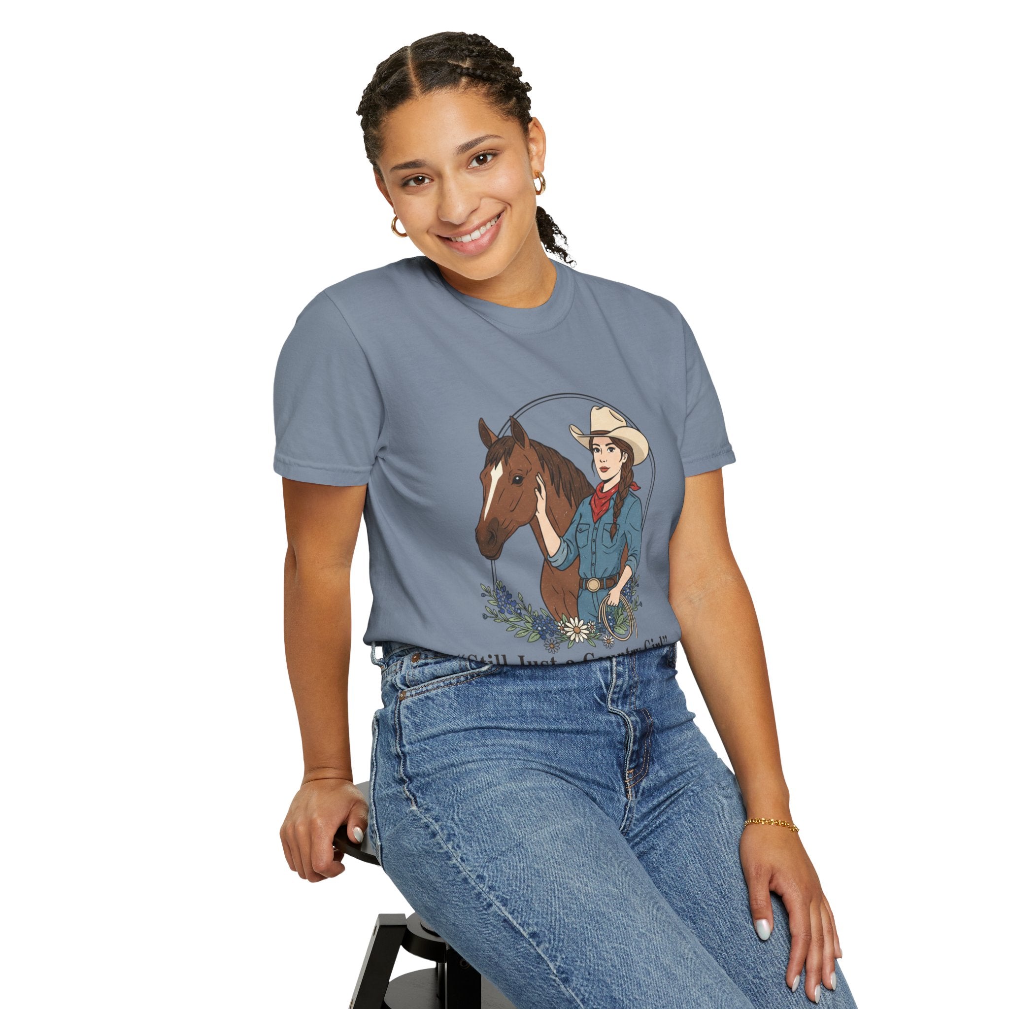 Still Just a Country Girl T-Shirt — Cowboy Cowgirl Horse Graphic Tee