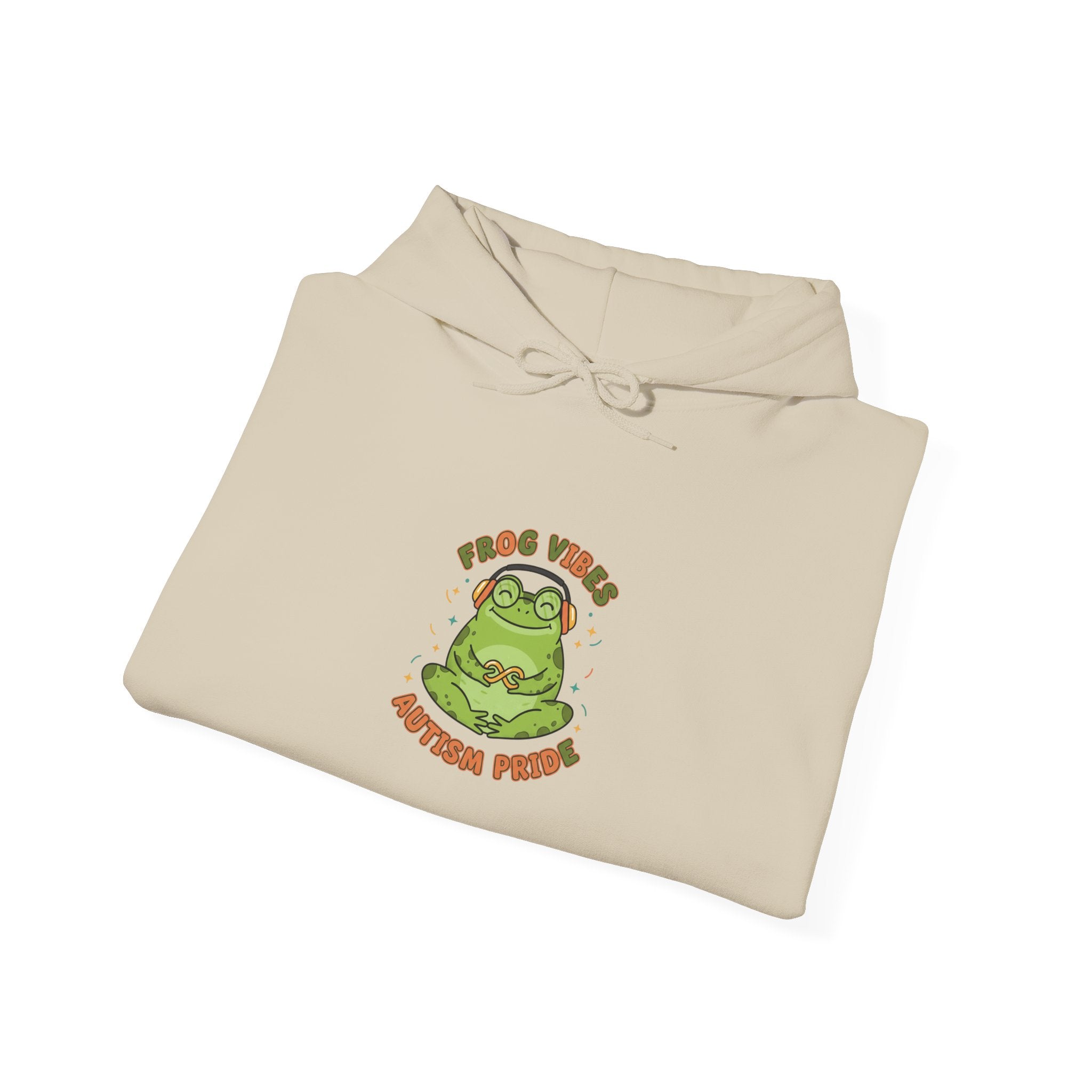 Frog Vibes Autism Pride Hoodie | neurodiversity pride, frog meme design
