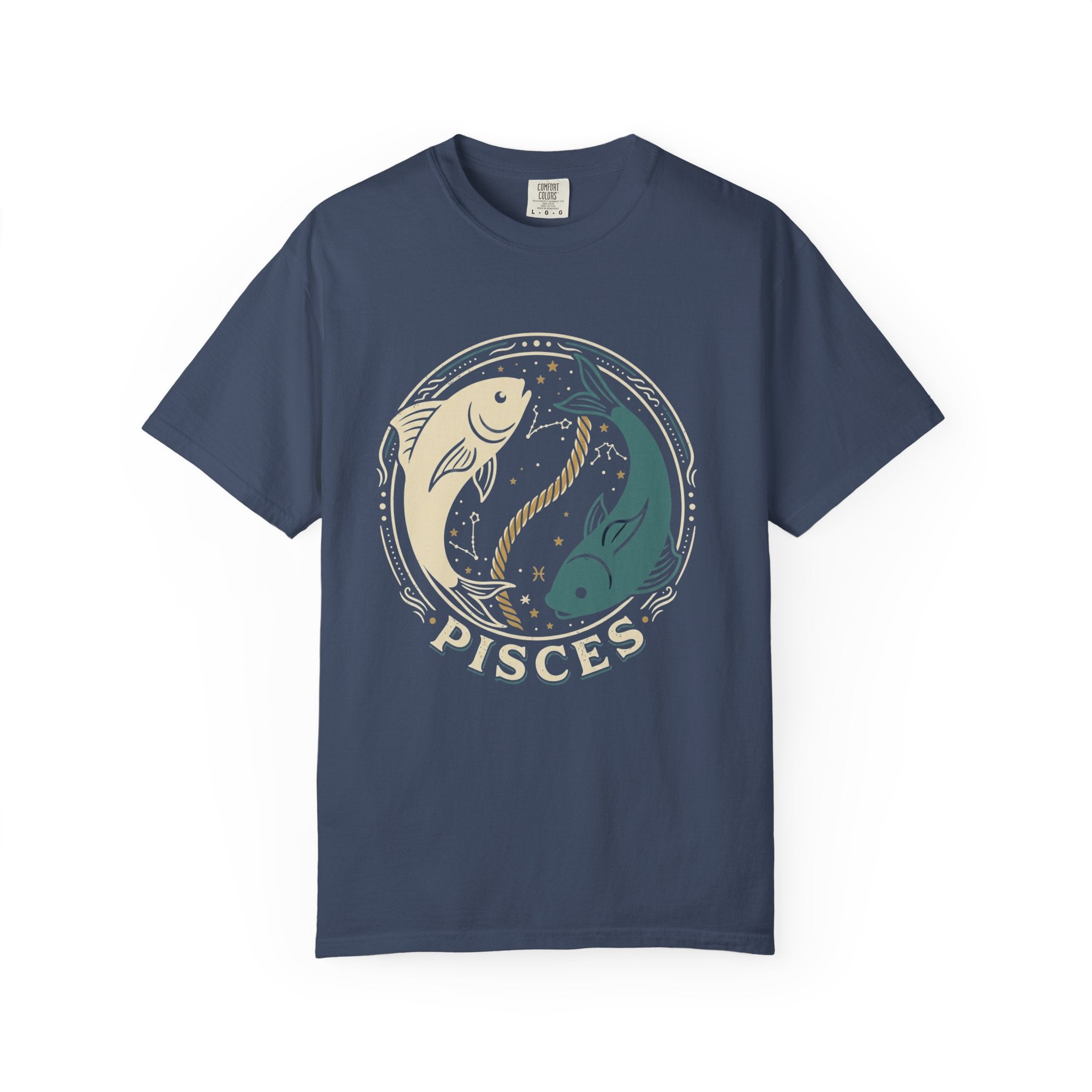 Pisces Zodiac T-Shirt — Yin Yang Fish Astrological Tee