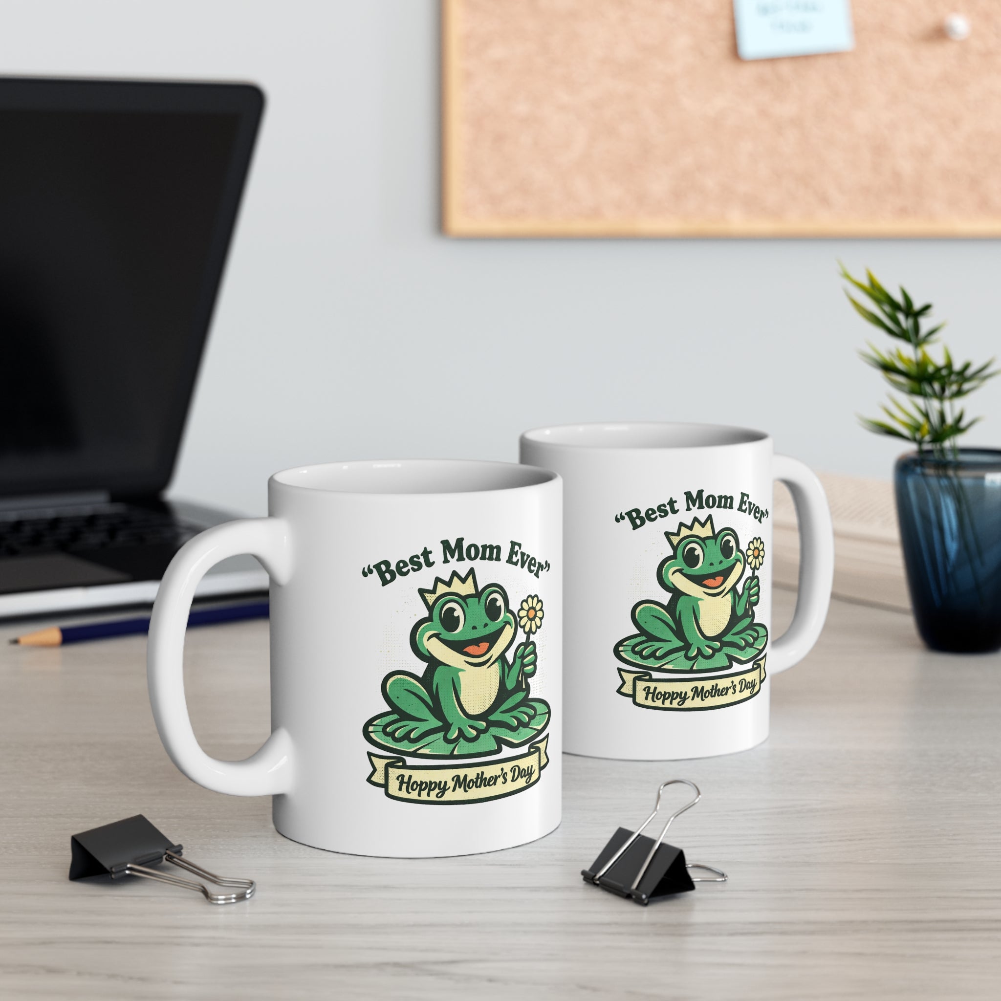 Best Mom Ever Frog Mug — Cute Mother's Day 11oz Coffee Cup