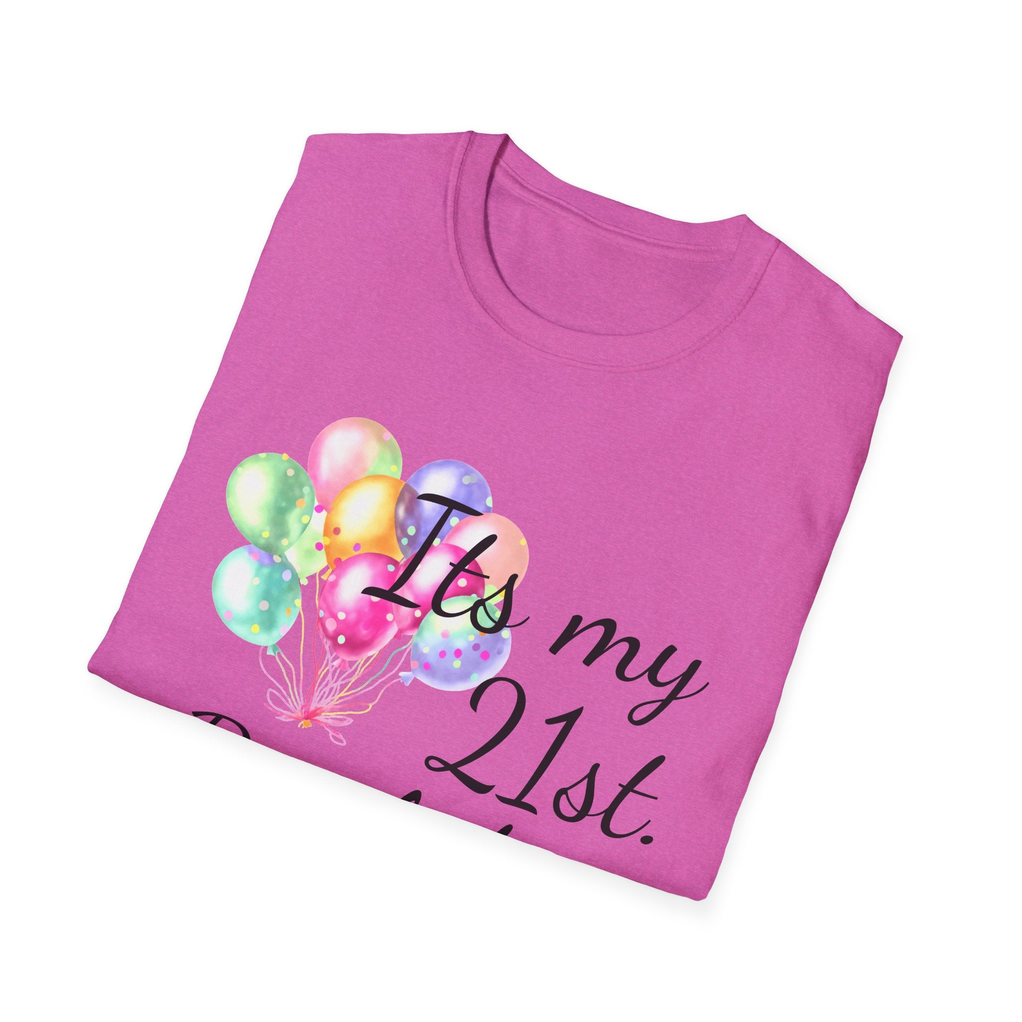Birthday Balloons T-Shirt — "It's My" Celebration Tee