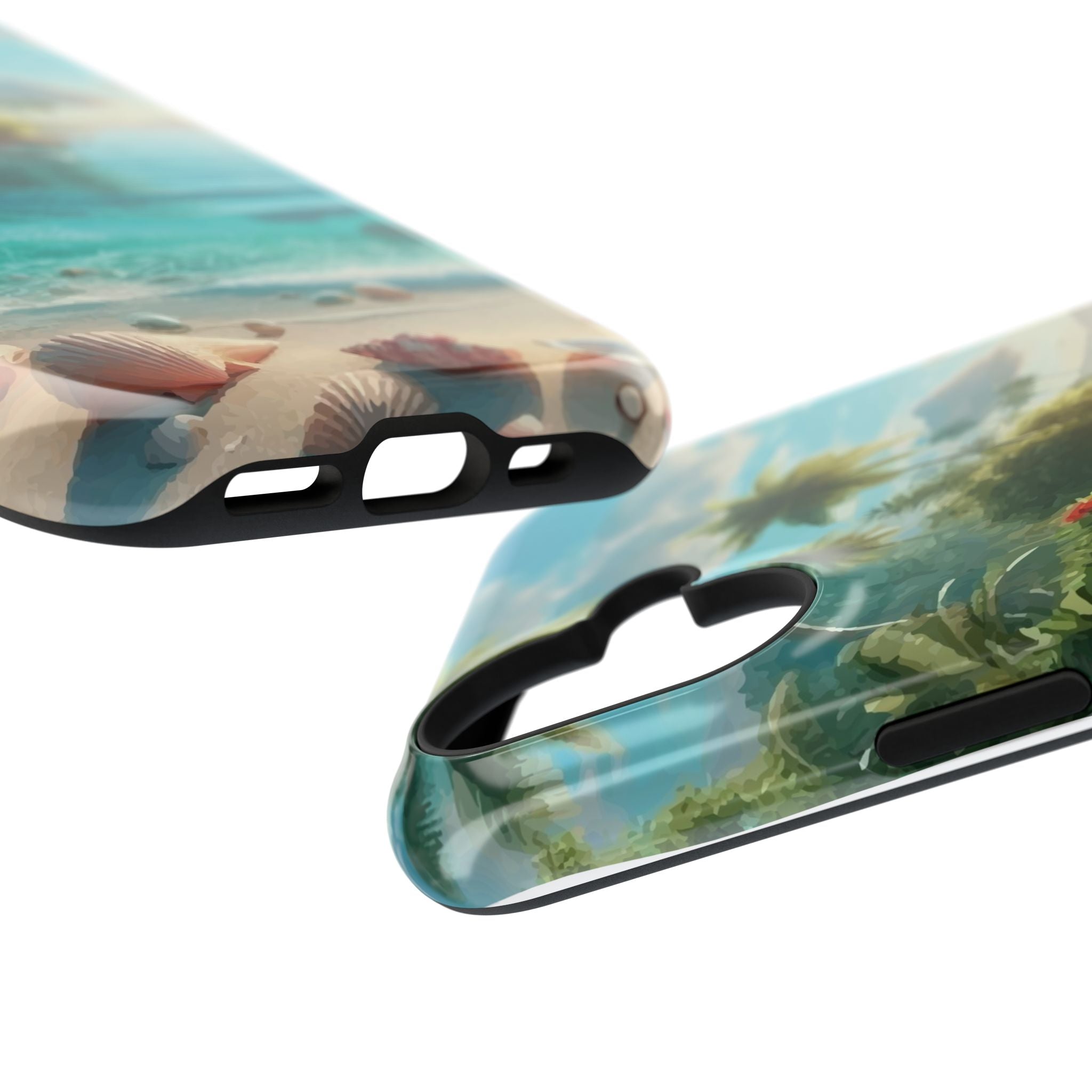 iPhone 17 Tropical Beach Phone Case — Impact-Resistant Ocean Shore Design