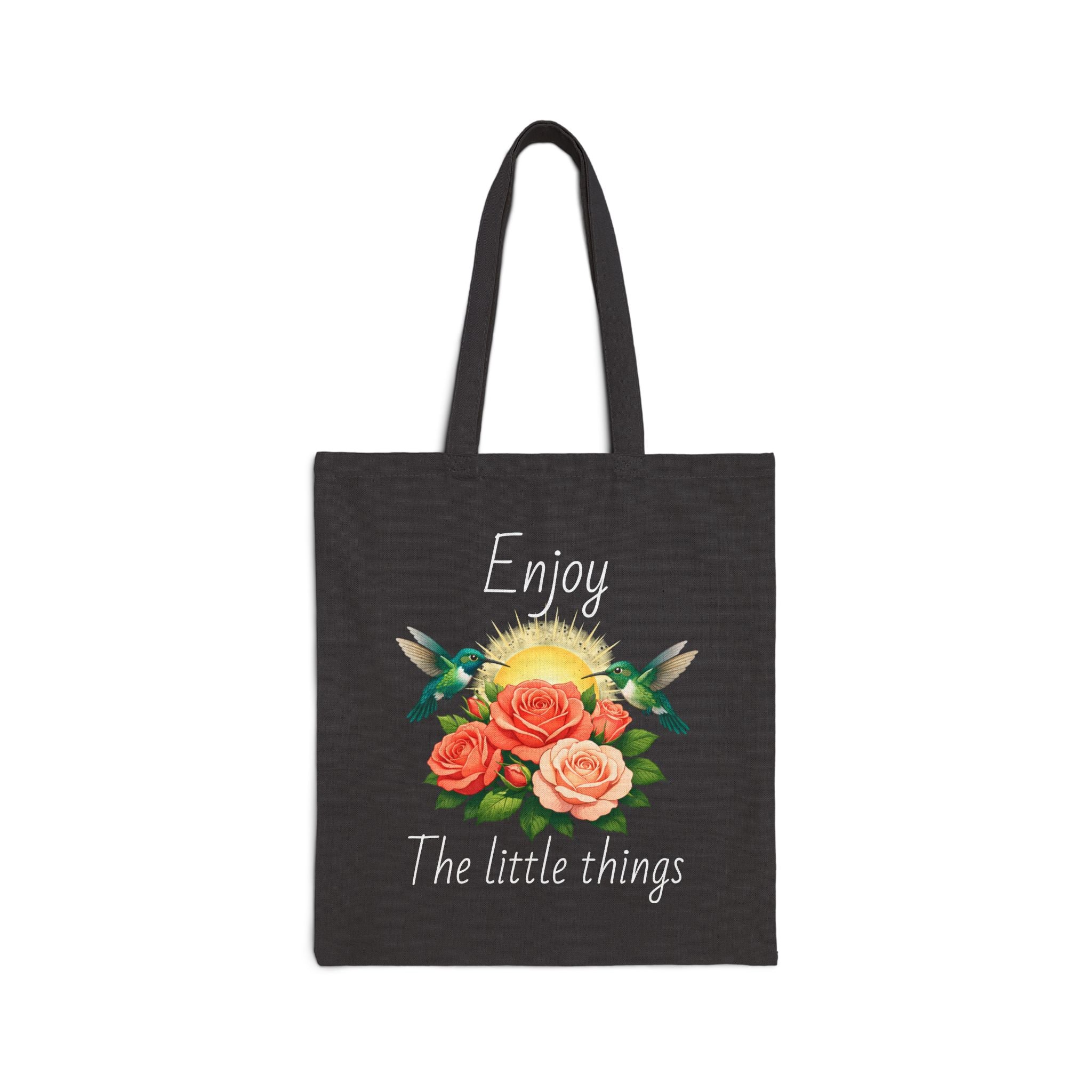 Tote Bag — Sunrise Roses  Floral Canvas Tote
