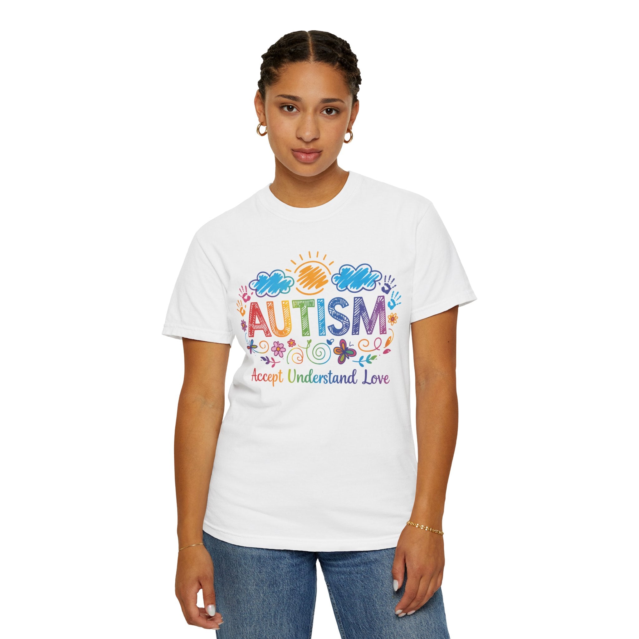 Autism Awareness T-Shirt — "Accept Understand Love" Colorful Support Tee