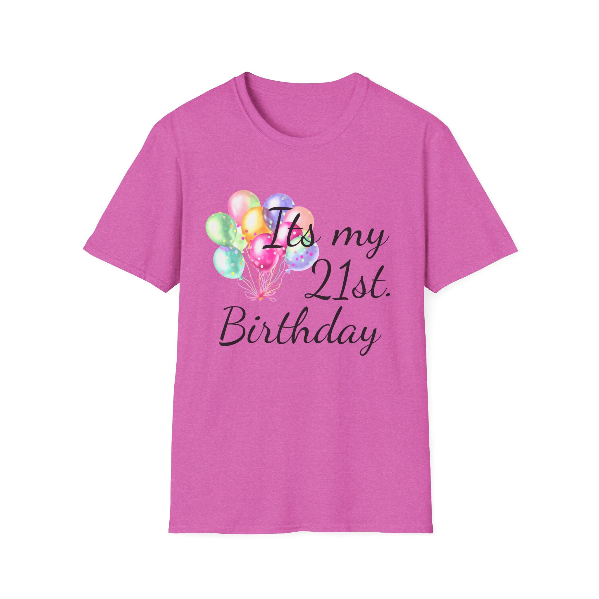 Birthday Balloons T-Shirt — "It's My" Celebration Tee