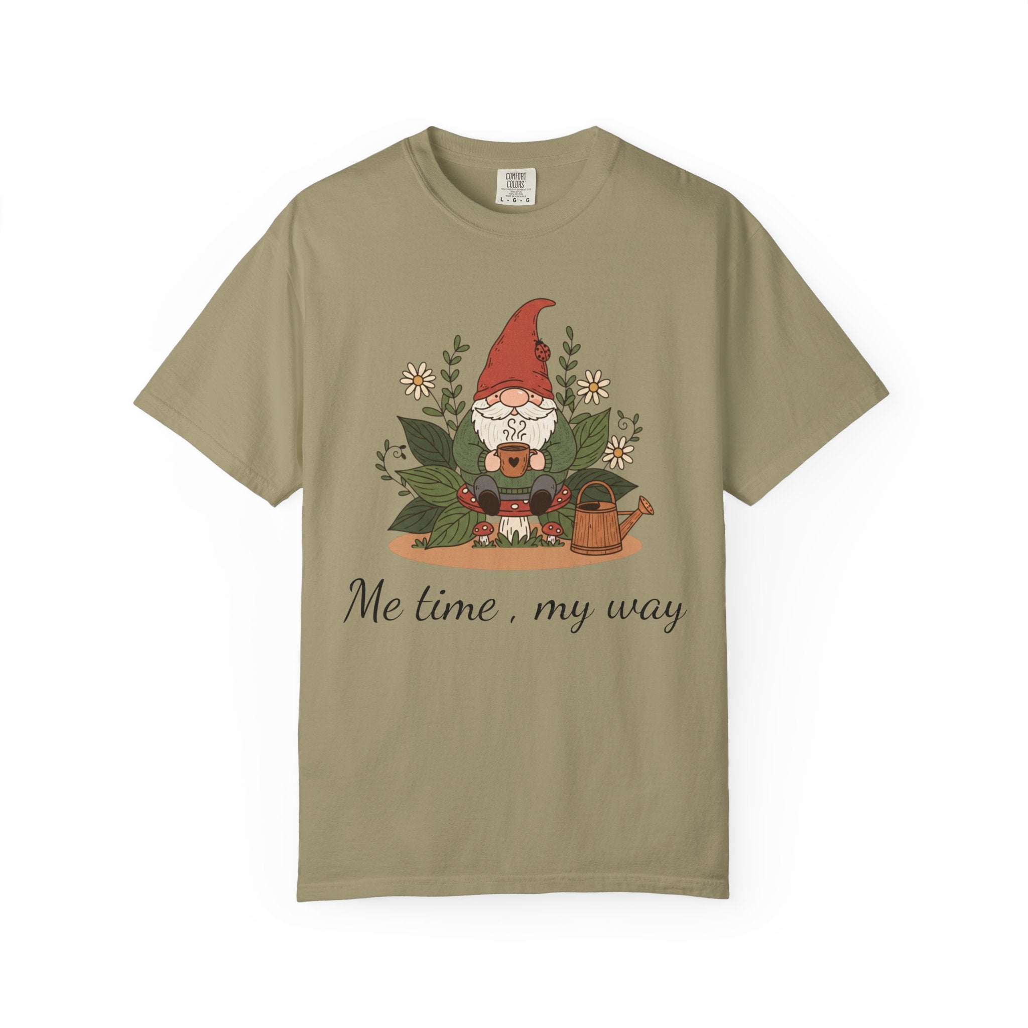 Gnome Garden T-Shirt — Cute Floral Gnome Tee for Gardeners & Nature Lovers