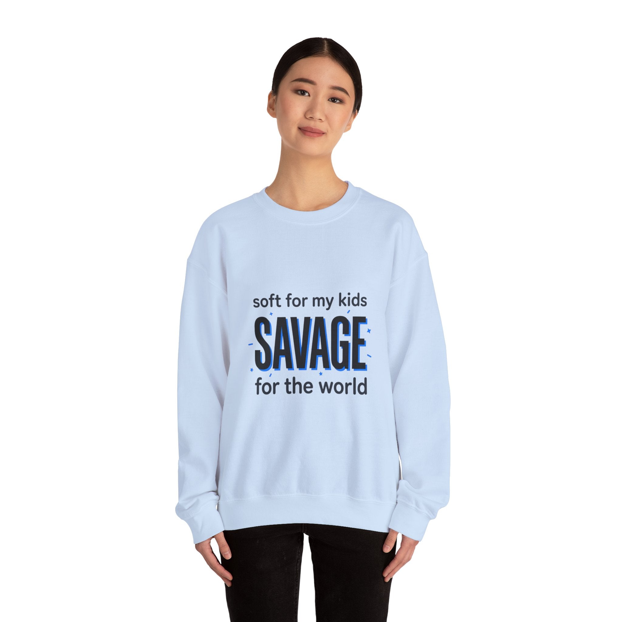 Savage Mom Sweatshirt | Minimal Typographic Mother's Day, Mom Life Style