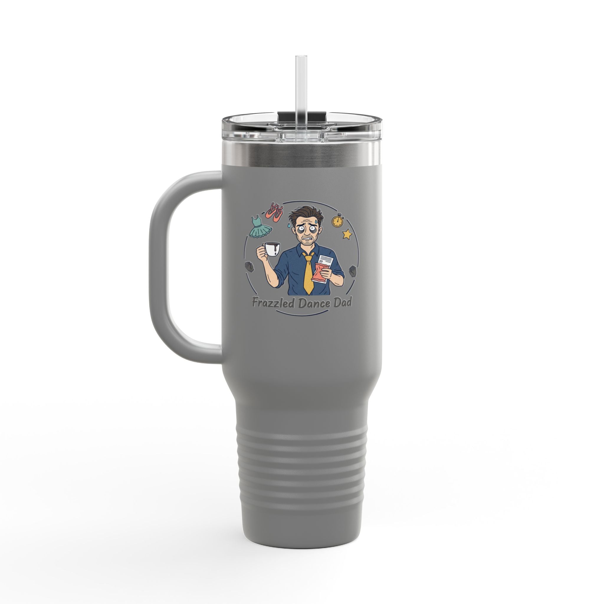 Funny Dance Dad 40oz Insulated Travel Mug