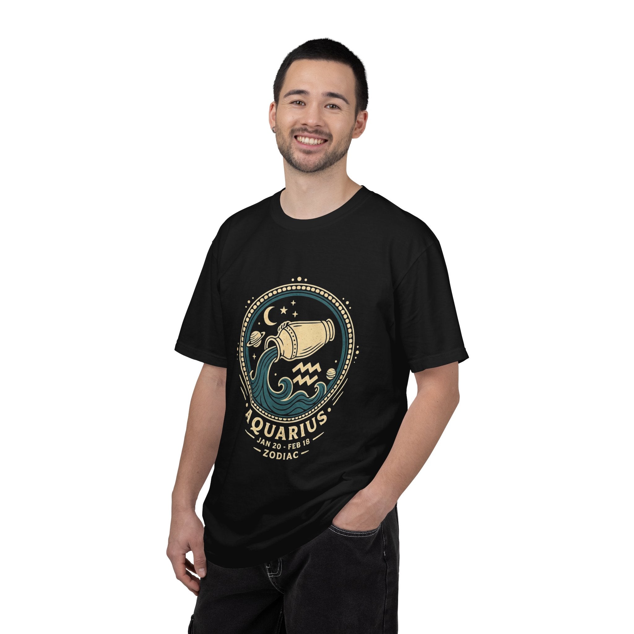Aquarius Zodiac T-Shirt — Water Bearer Astrology Tee