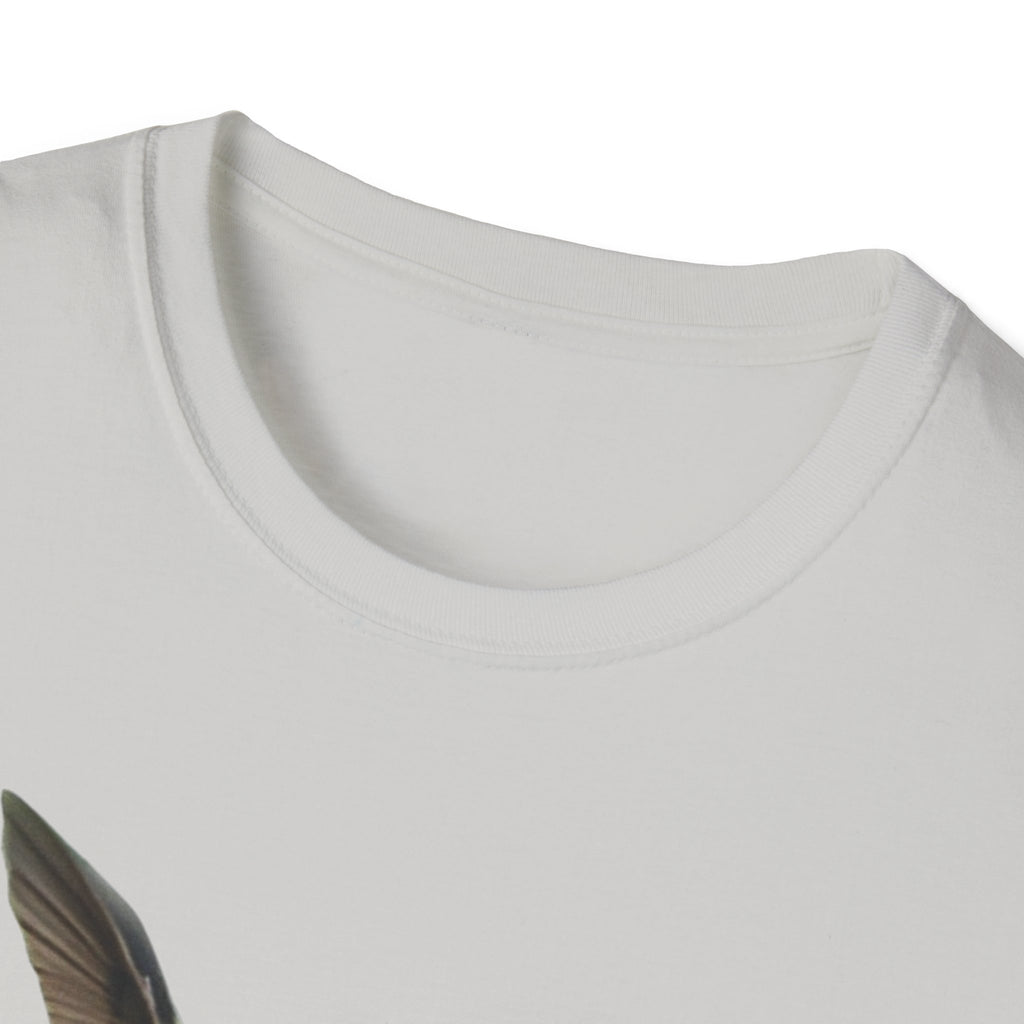 Hummingbird & Red Rose T‑Shirt — Floral Nature Tee #2