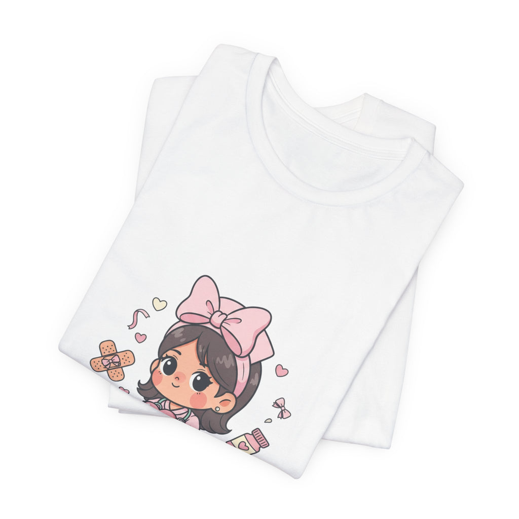 Cute Nurse Graphic Tee | Coquette medical pastel kawaii nurse merch