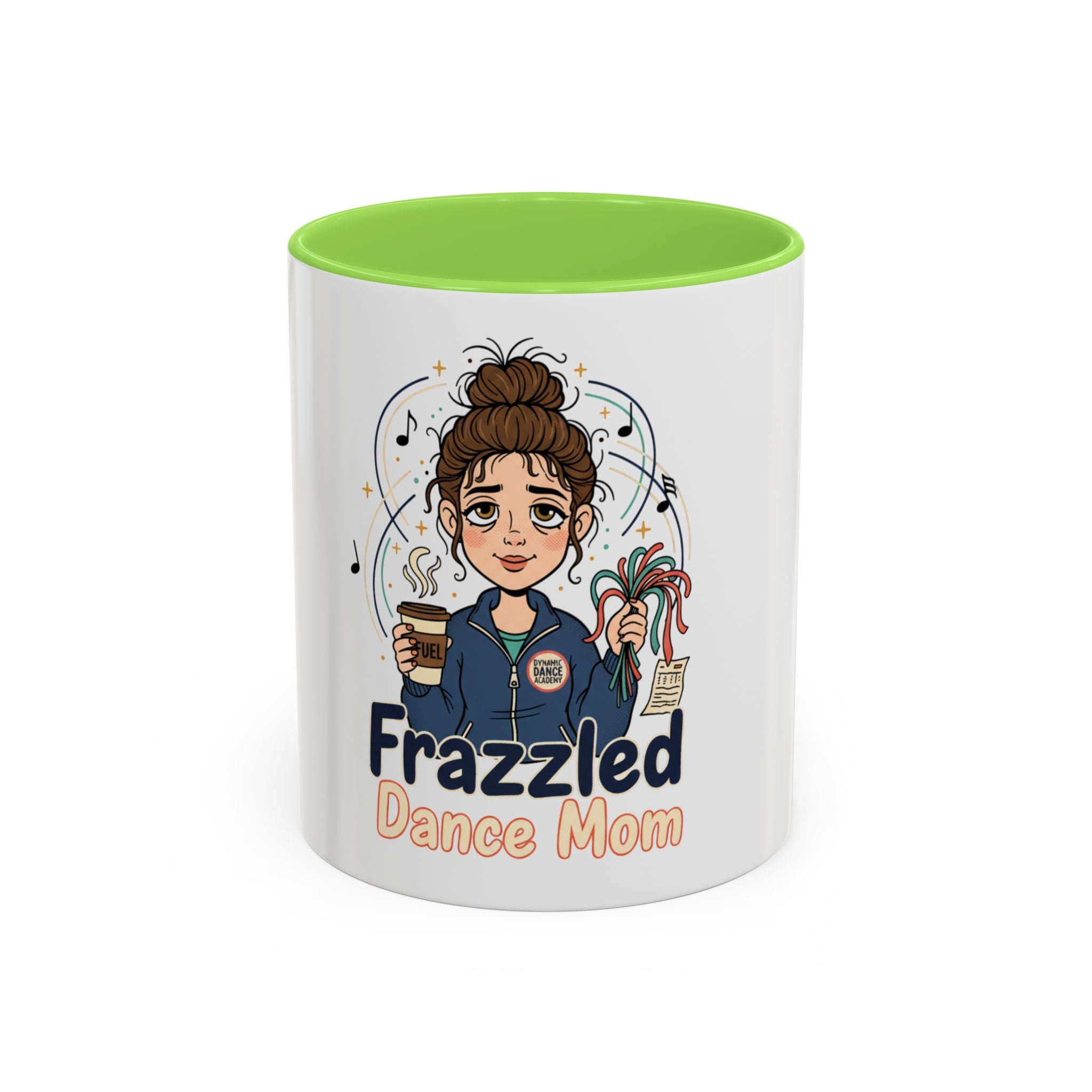 Frazzled Dance Mom Mug — Cute Coffee Cup for Dance Moms (11oz/15oz)