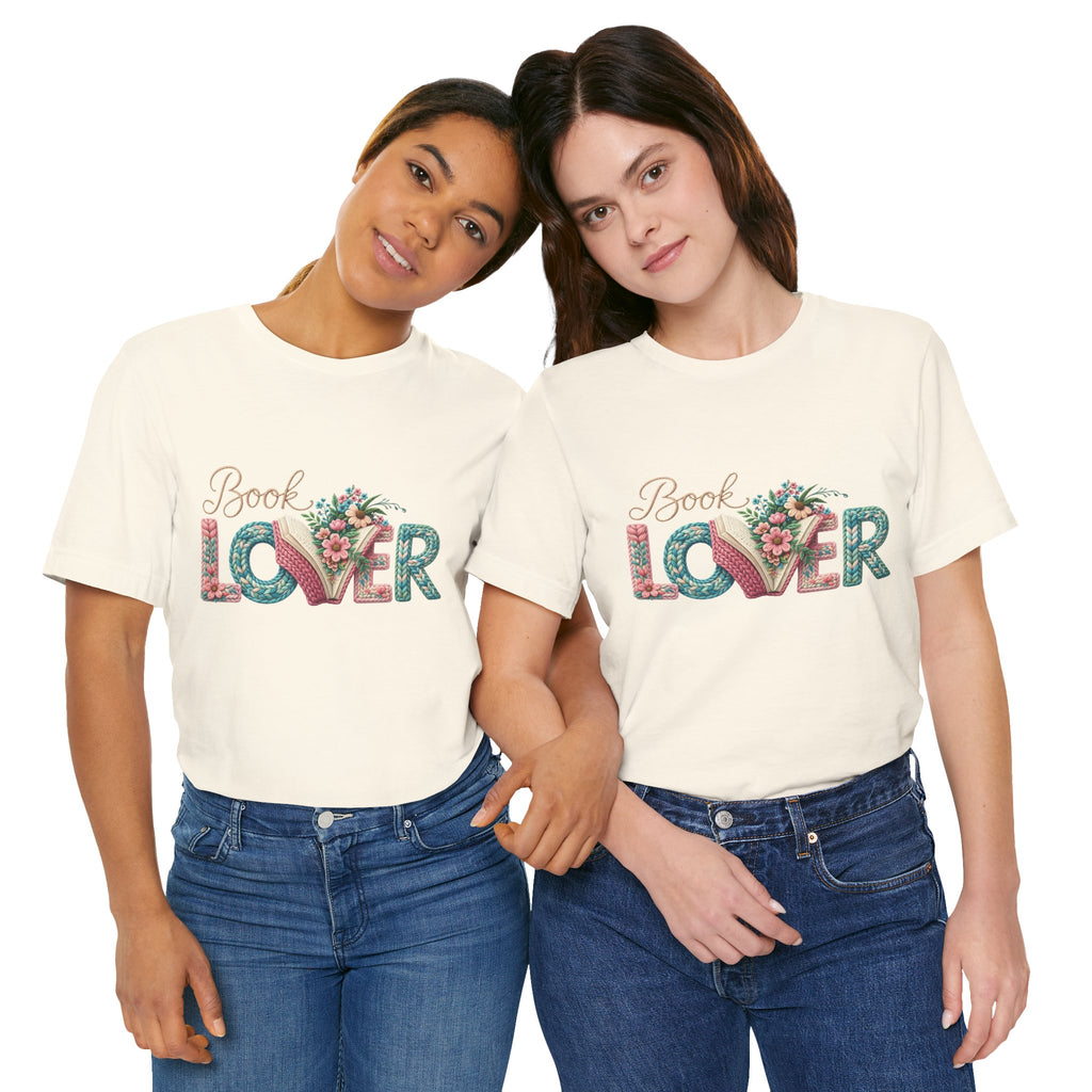Faux Book Lover Tee — Faux. Floral 'Book Lover' Graphic T-Shirt